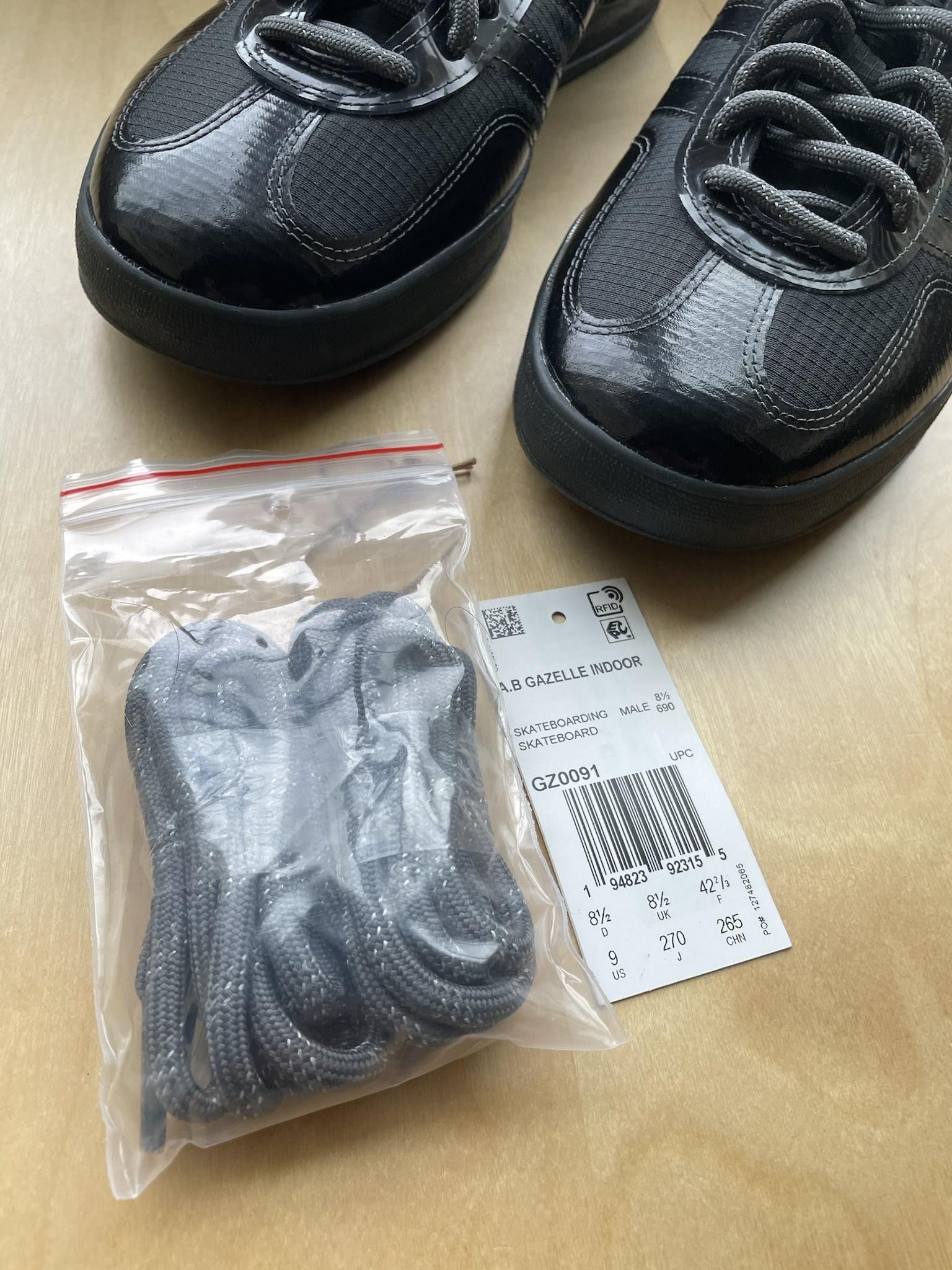 Adidas Unreleased Blondey McCoy Gazelle Indoor "Triple Black" Size US 9 / EU 42 - 8 Preview