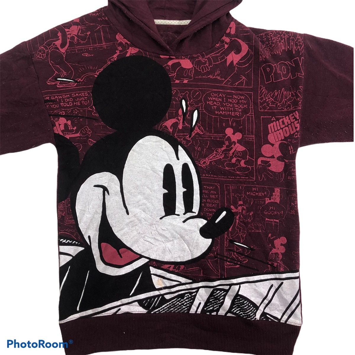 Disney Mickey Mouse Full Print Hoodie Pullover Sweatshirt Size US M / EU 48-50 / 2 - 3 Thumbnail