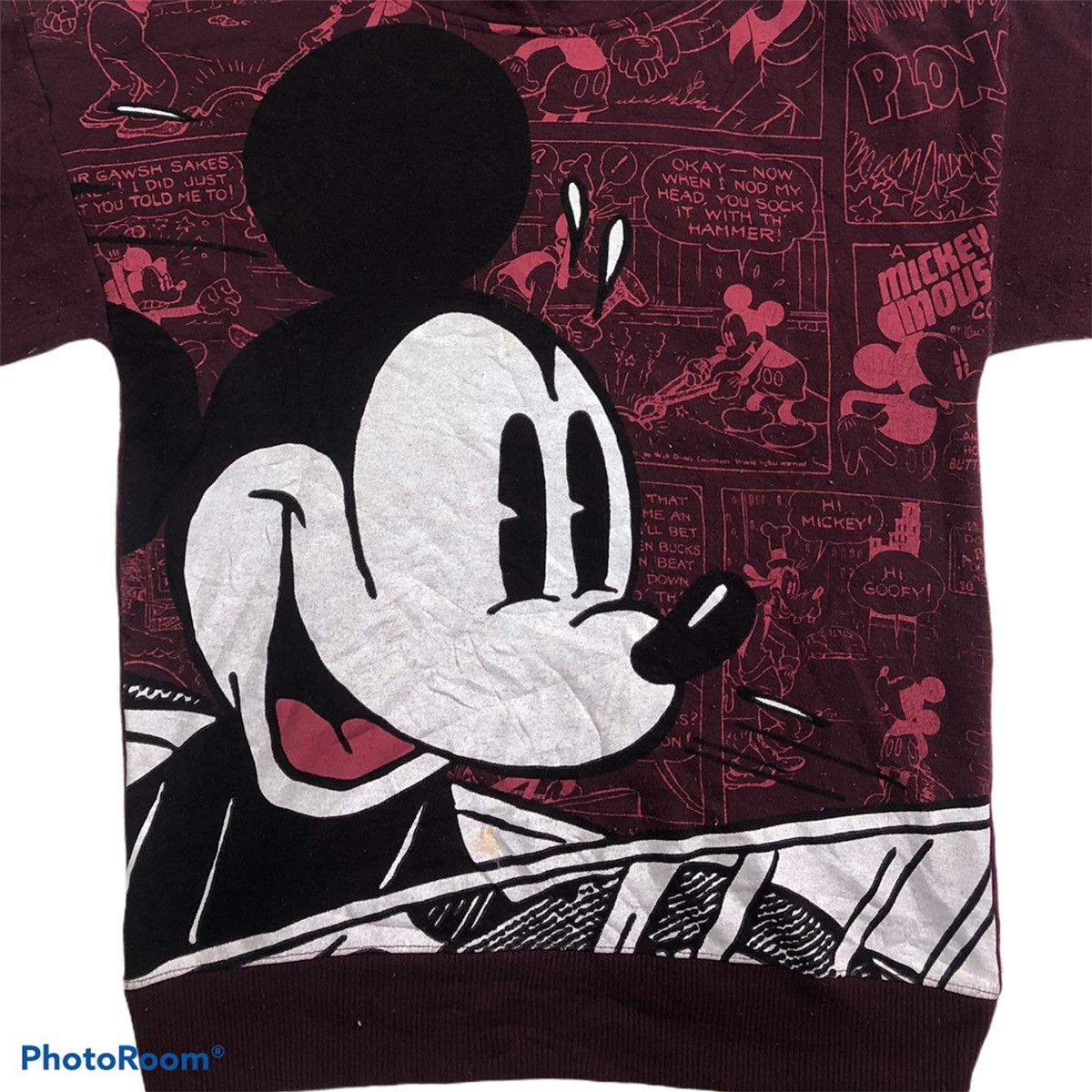 Disney Mickey Mouse Full Print Hoodie Pullover Sweatshirt Size US M / EU 48-50 / 2 - 4 Thumbnail