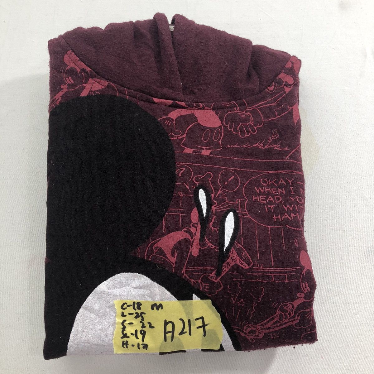 Disney Mickey Mouse Full Print Hoodie Pullover Sweatshirt Size US M / EU 48-50 / 2 - 11 Thumbnail