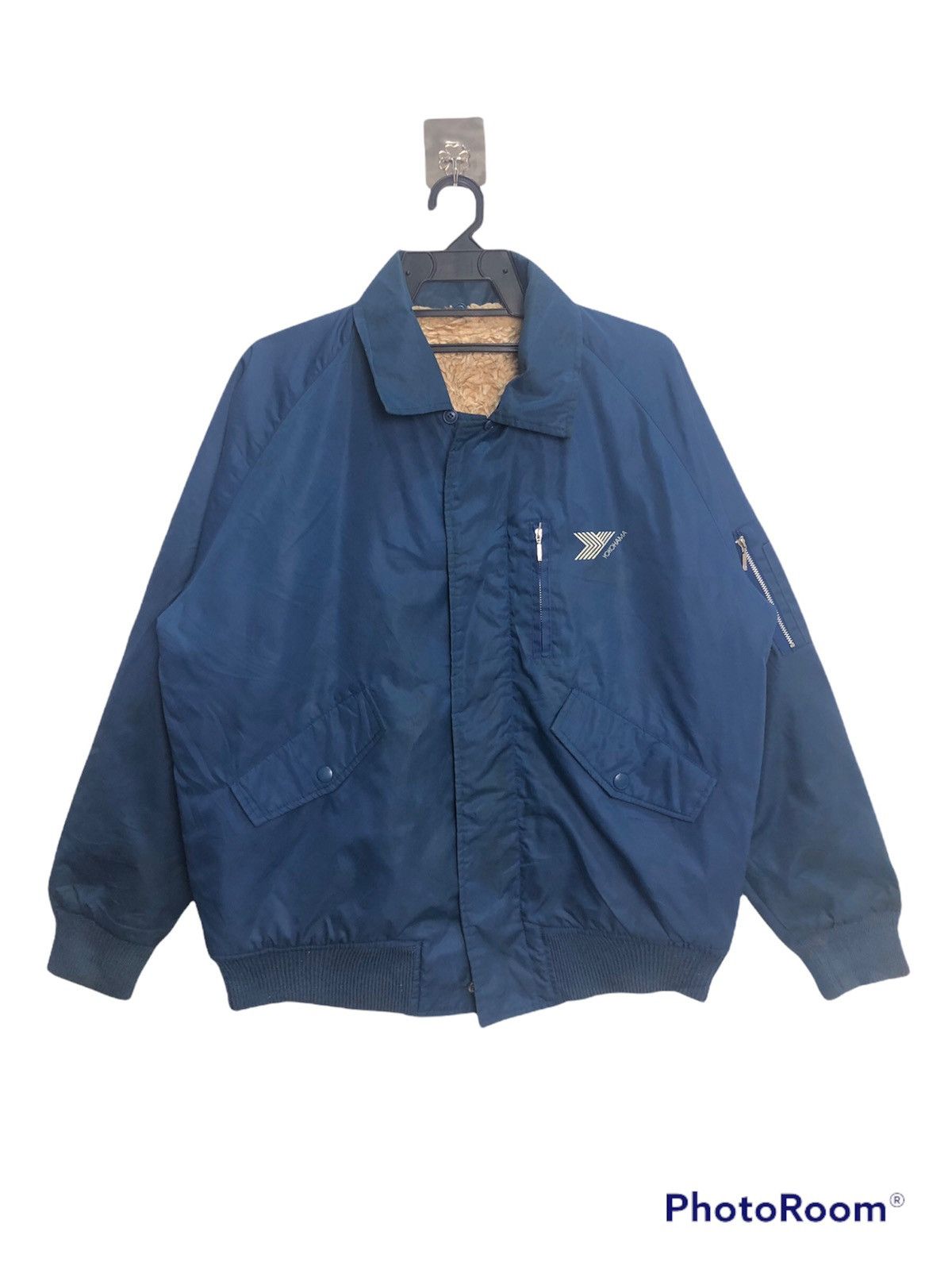 image of Workers Vintage Yokohama Worker Jacket in Blue, Men's (Size Medium)