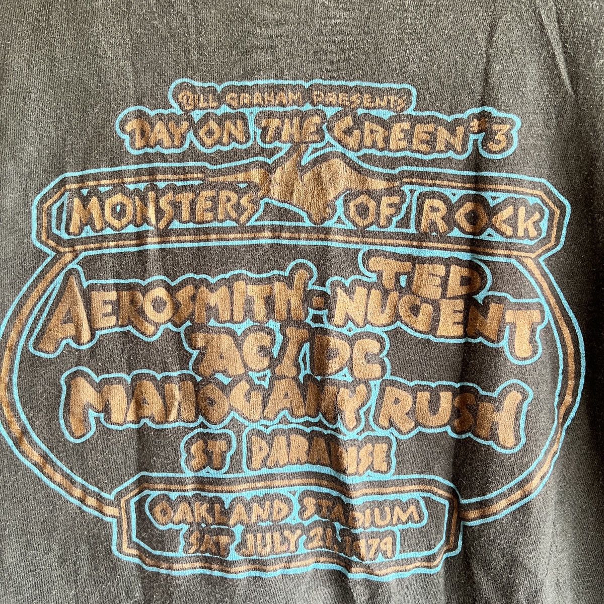 Band Tees VTG 1979 Day On The Green #3 Monsters Of Rock Tee Shirt ACDC Size US XS / EU 42 / 0 - 14 Thumbnail