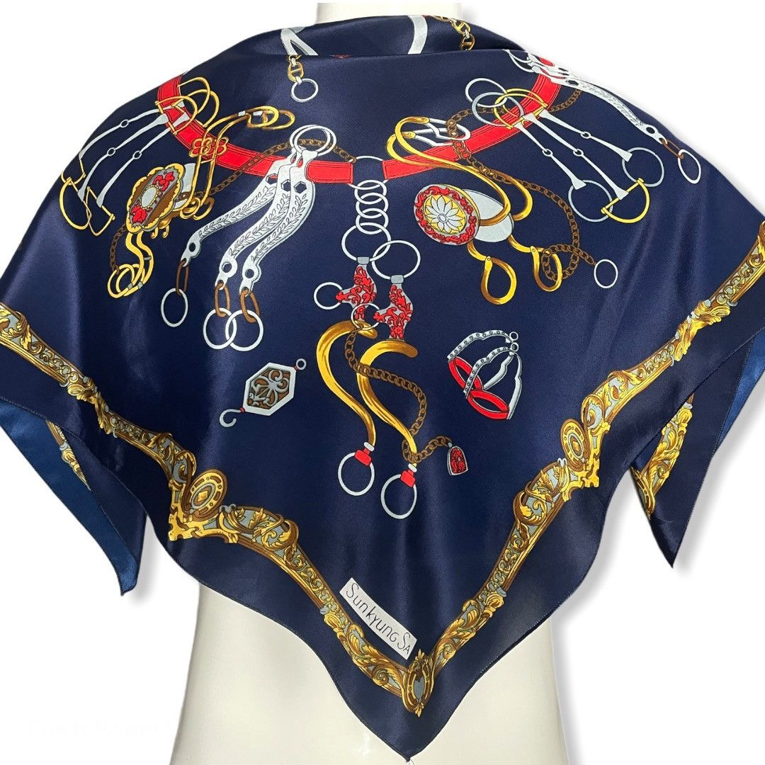 Japanese Brand × Other × Vintage Sunkyung Sa silk scarf Size ONE SIZE - 1 Thumbnail