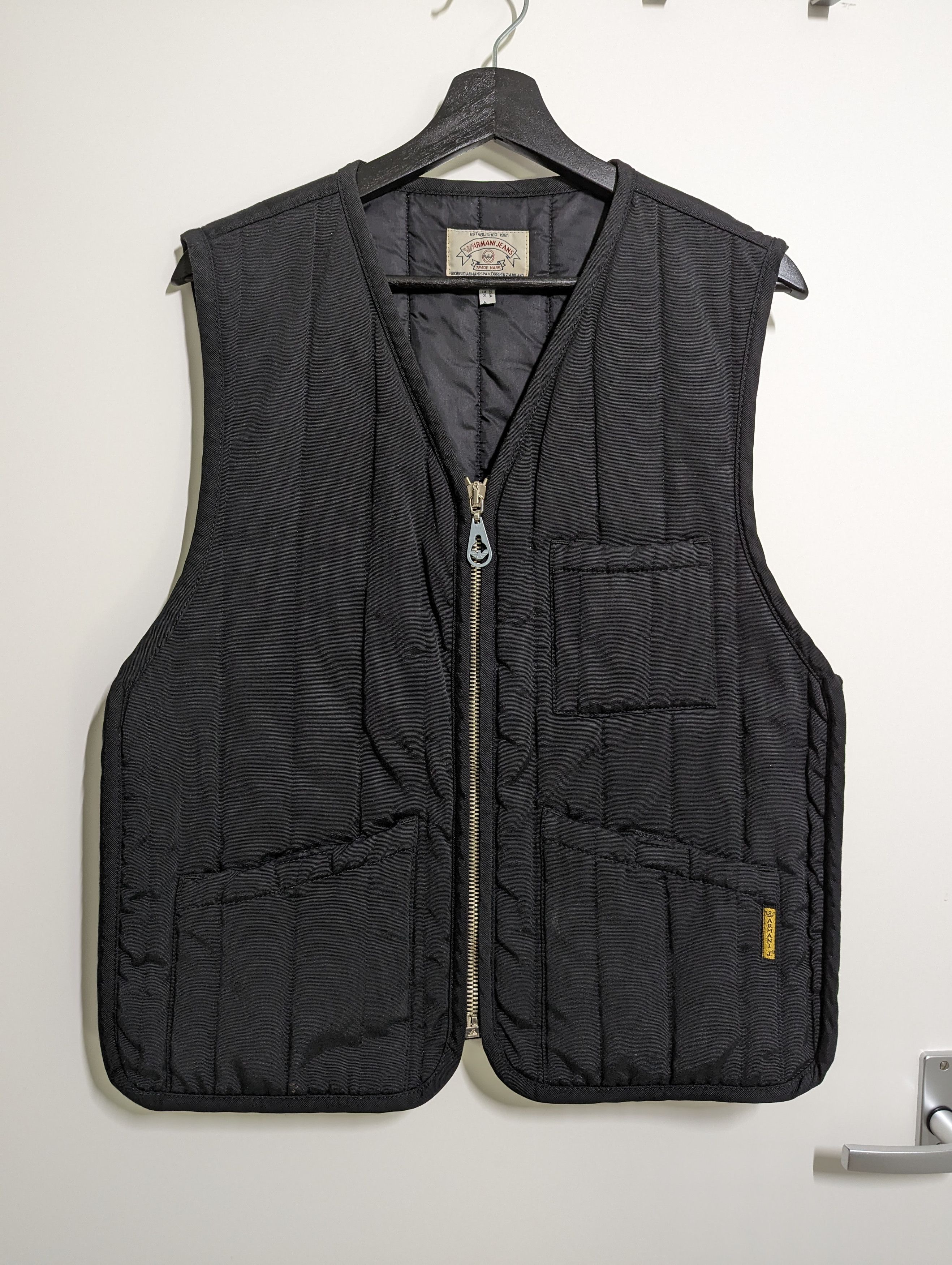 Armani Quilted Nylon Vest | Grailed