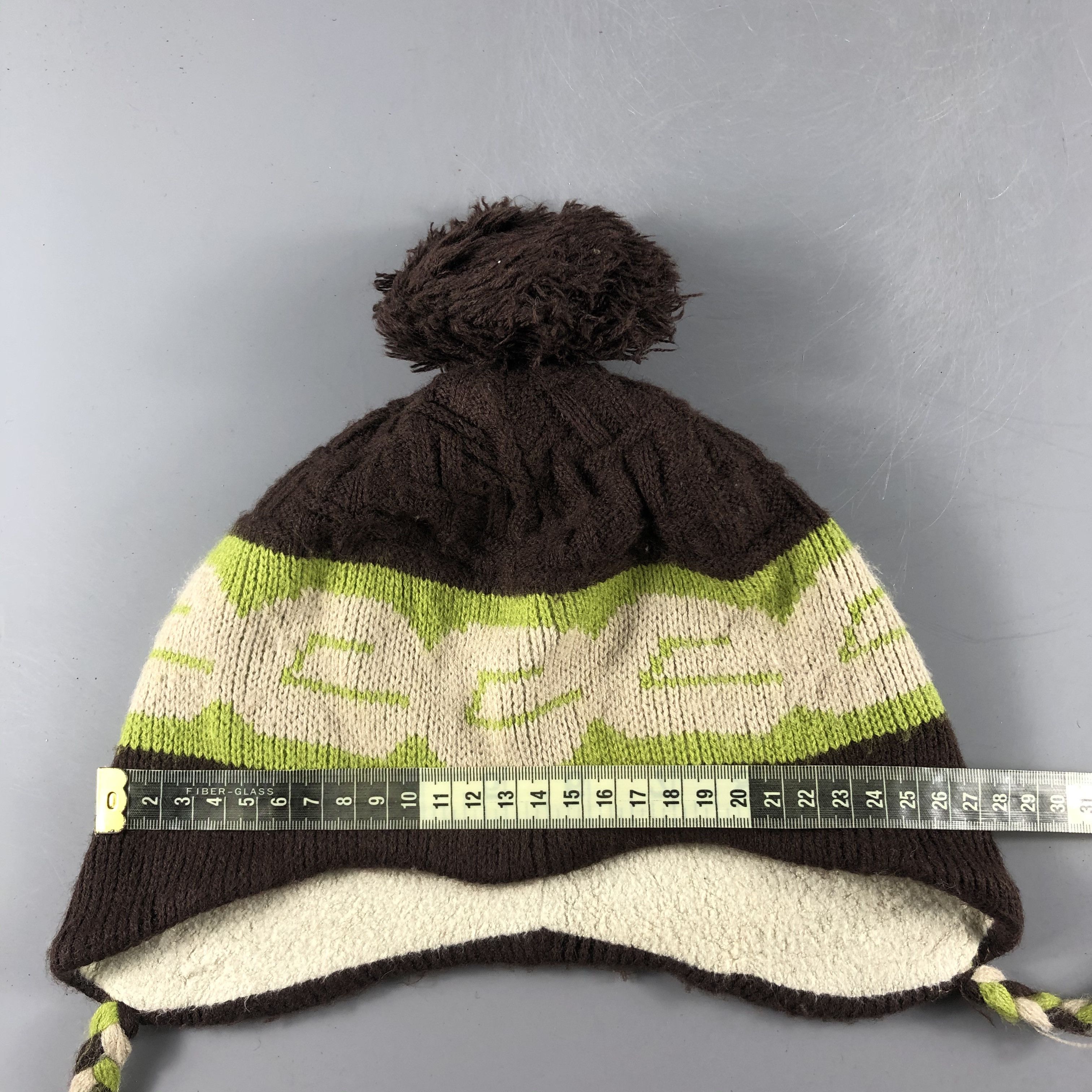 Japanese Brand × Vintage Estivo Hats Earflap Beanie Stripe Snow Hat Snow Cap B1282 Size ONE SIZE - 4 Thumbnail