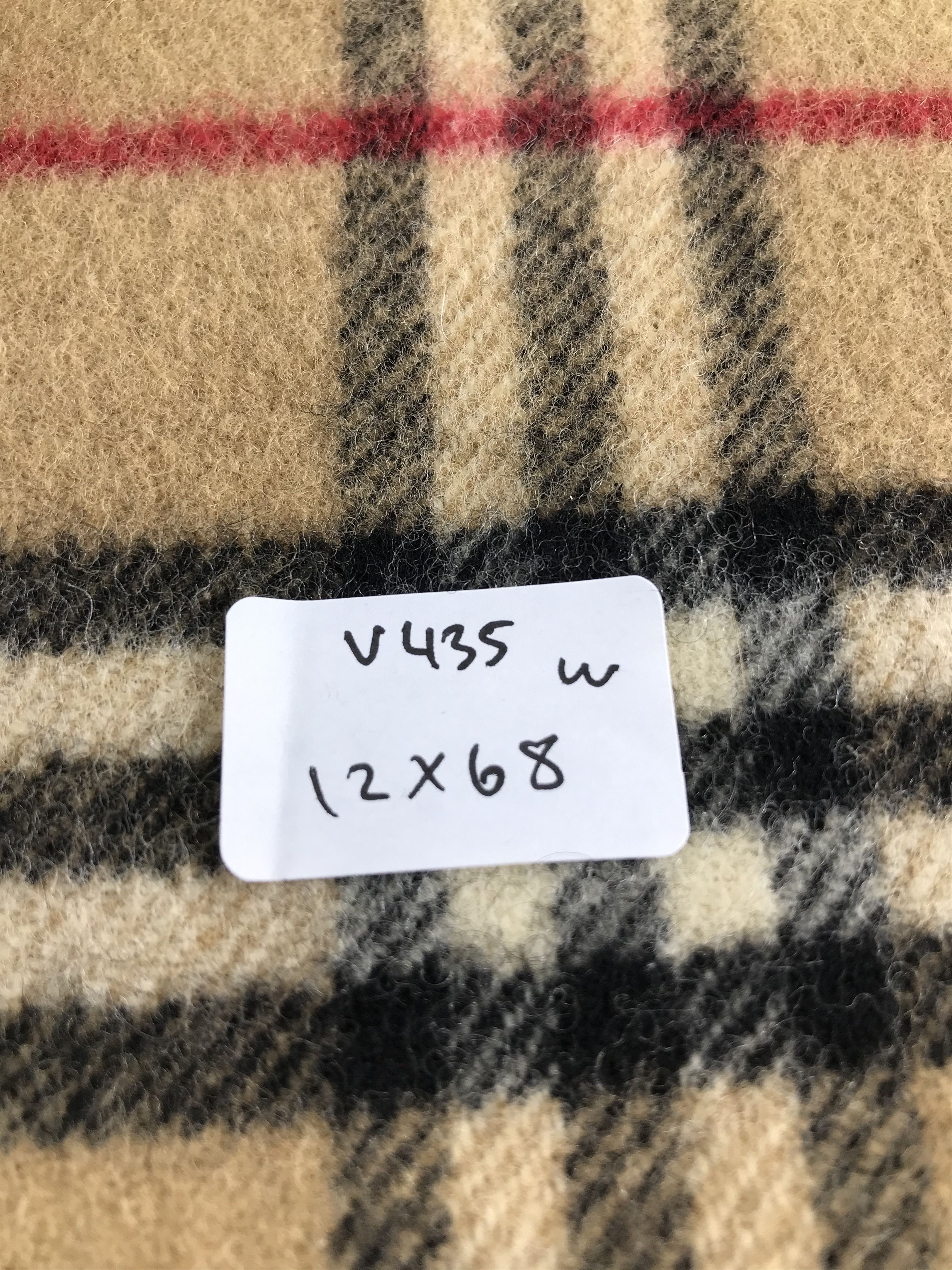 Burberry Burberrys Tan Nova Check Scarf Muffler Wool V435 Size ONE SIZE - 12 Thumbnail