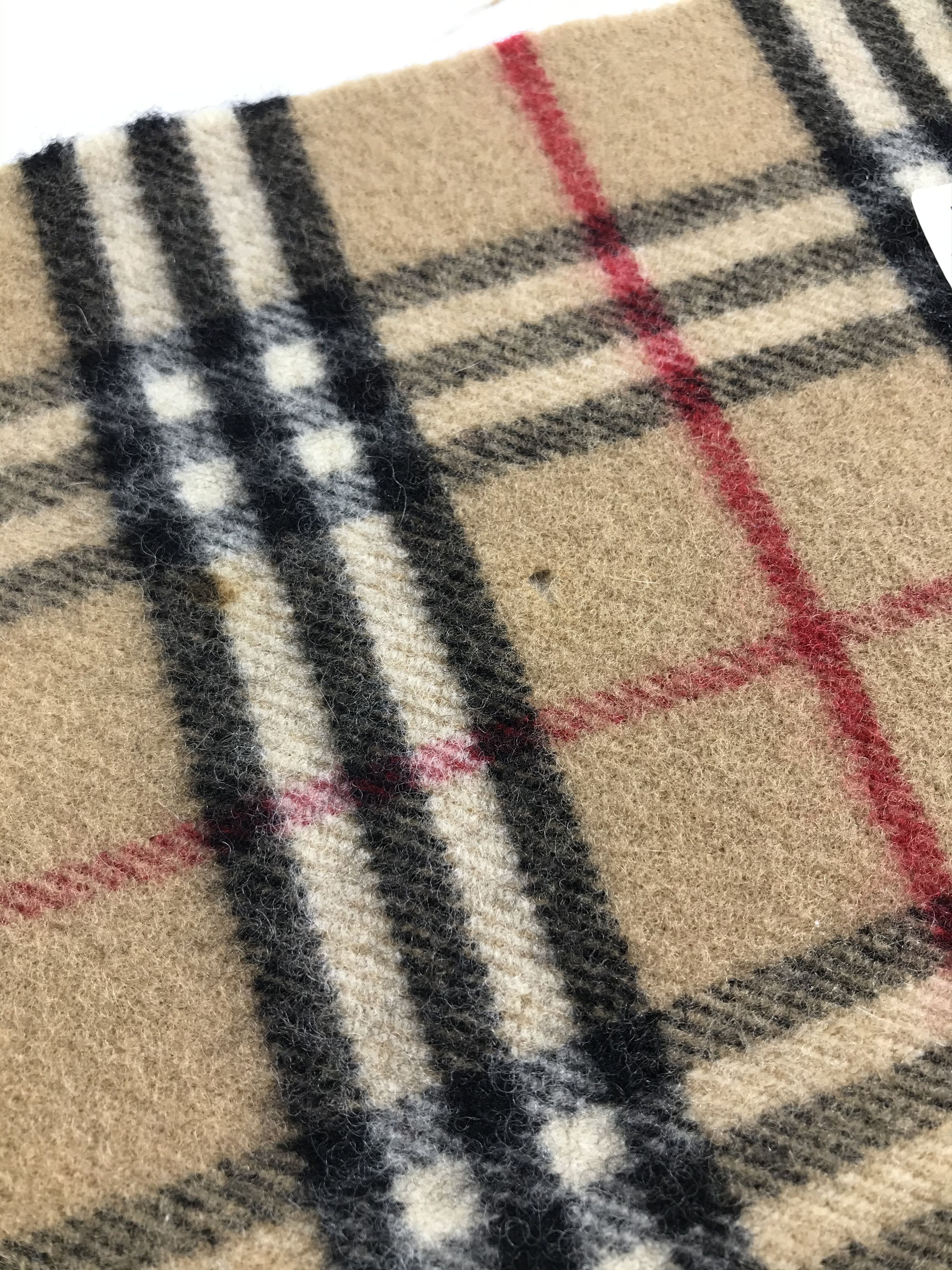 Burberry Burberrys Tan Nova Check Scarf Muffler Wool V435 Size ONE SIZE - 11 Thumbnail