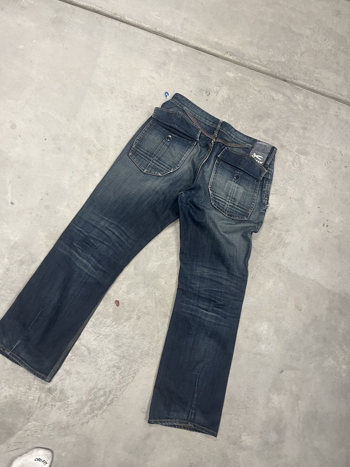 DENHAM Vintage Blue Designer Jeans Size US 36 / EU 52 - 1 Thumbnail