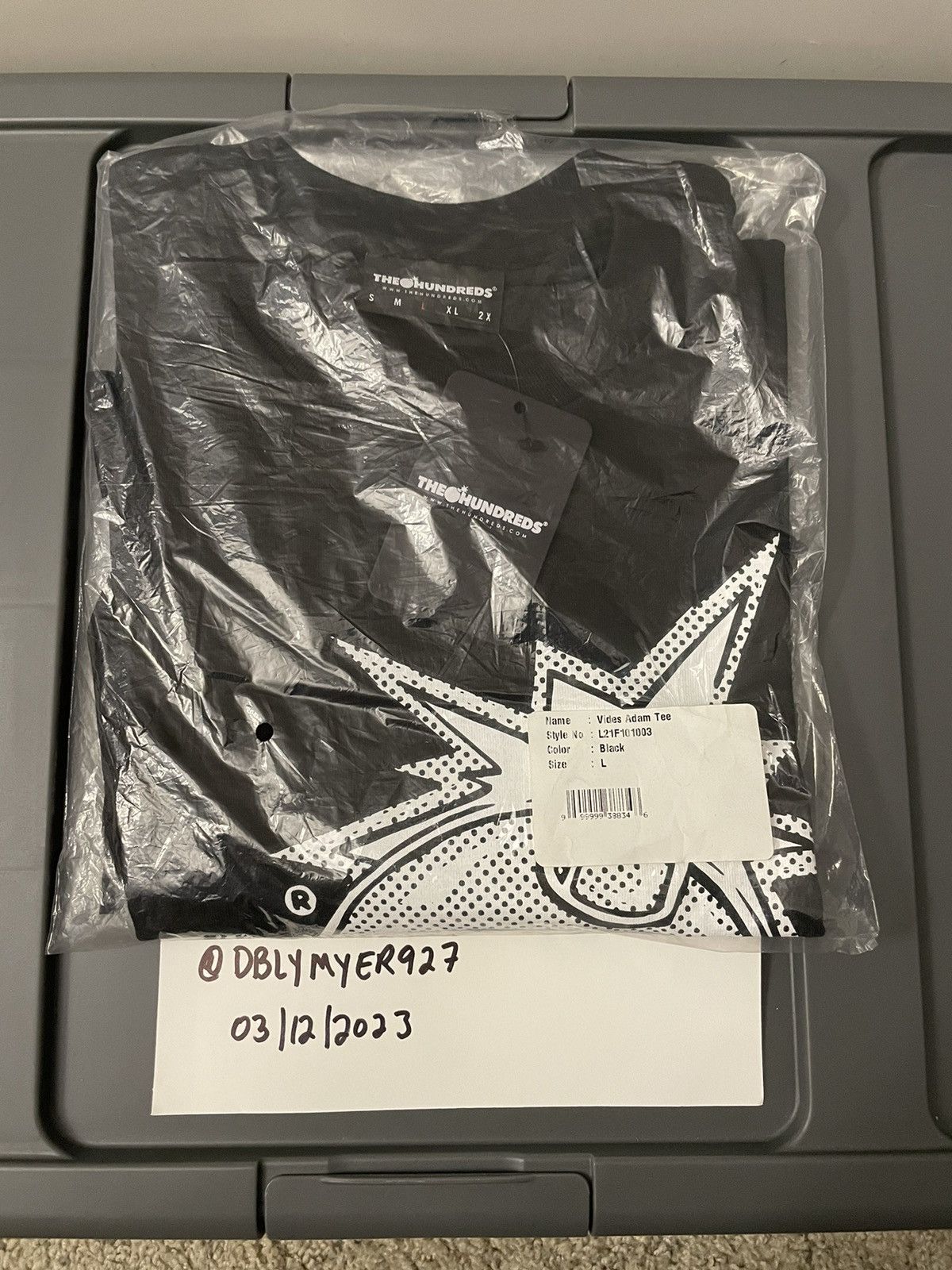 Joshua Vides The Hundreds X Joshua Vides Adam Bomb Tee Size US L / EU 52-54 / 3 - 1 Thumbnail