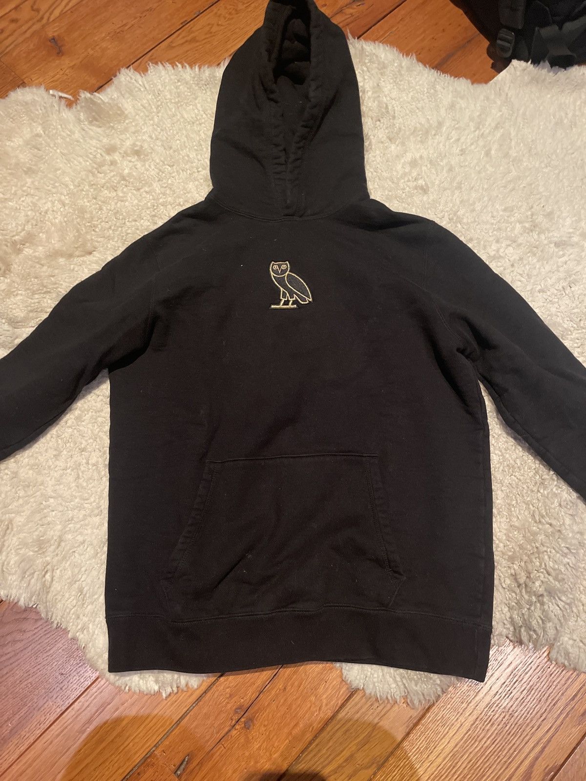 Octobers Very Own OVO black Hoodie with gold owl Grailed