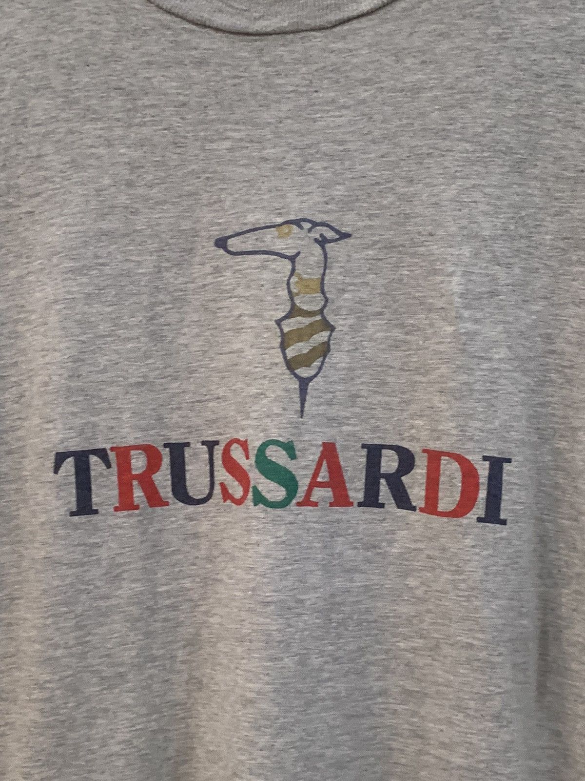 Trussardi Vintage Trussardi Multicolour Logo Tee Size US S / EU 44-46 / 1 - 6 Thumbnail
