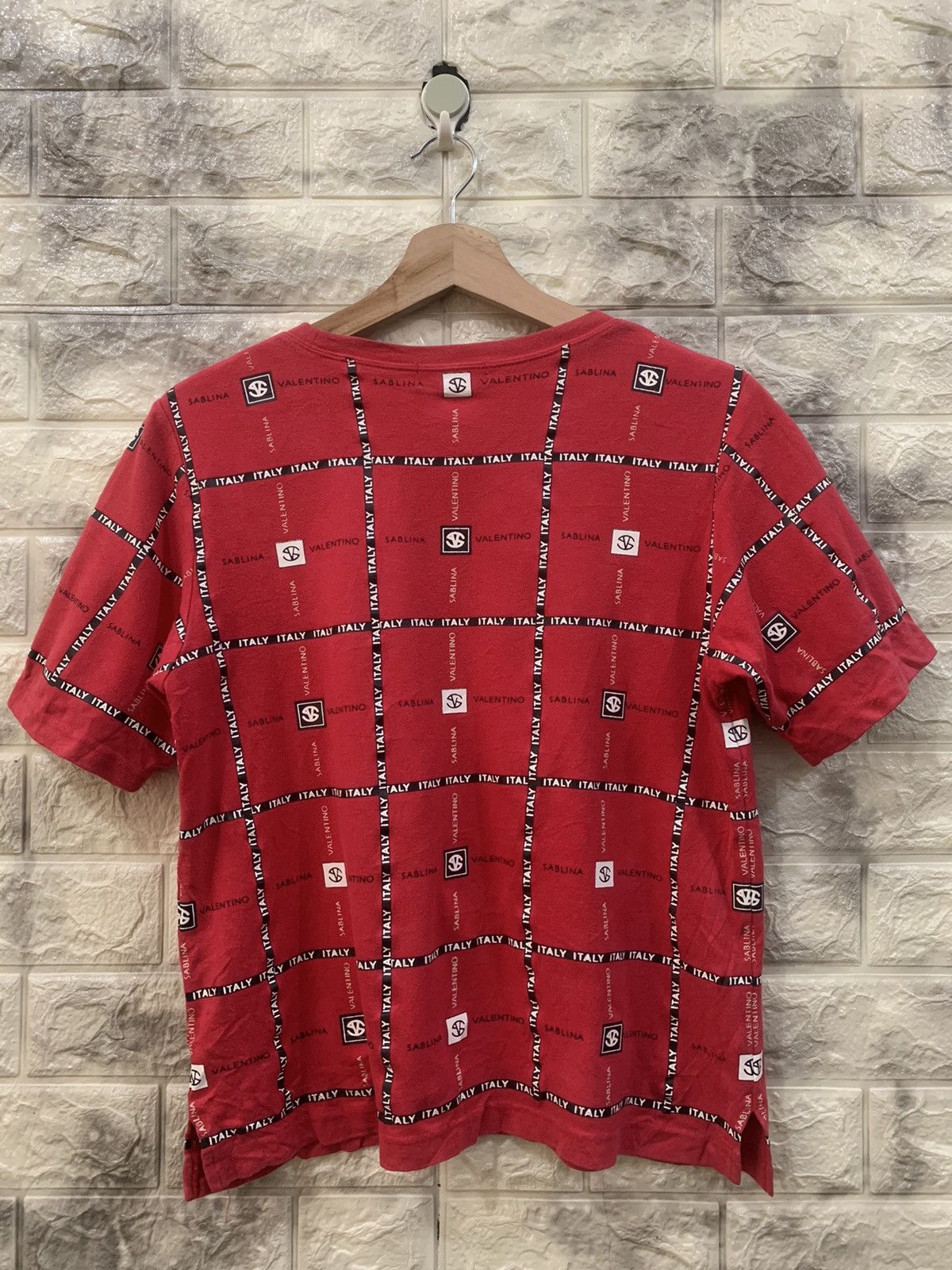 Vintage Vintage Sablina Valentino full logo tees Size US M / EU 48-50 / 2 - 8 Thumbnail