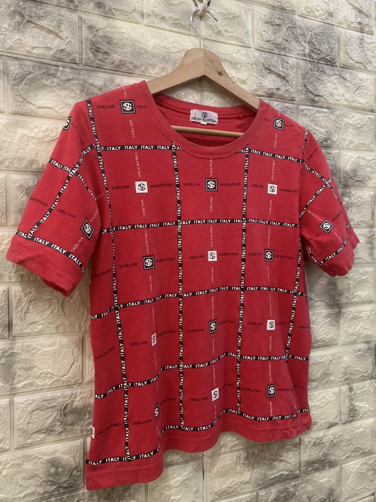 Vintage Vintage Sablina Valentino full logo tees Size US M / EU 48-50 / 2 - 4 Thumbnail