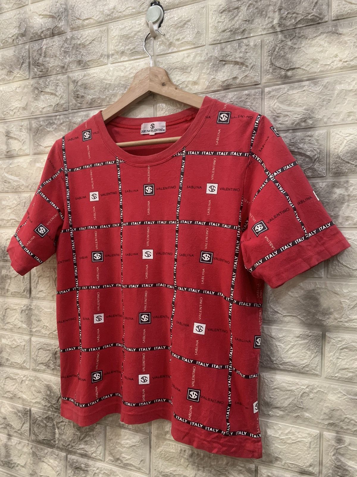Vintage Vintage Sablina Valentino full logo tees Size US M / EU 48-50 / 2 - 3 Thumbnail