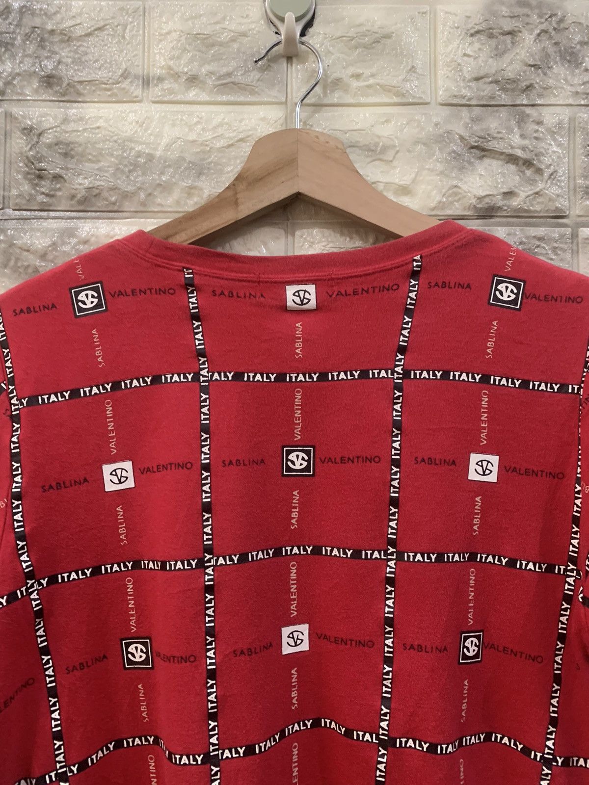 Vintage Vintage Sablina Valentino full logo tees Size US M / EU 48-50 / 2 - 9 Thumbnail
