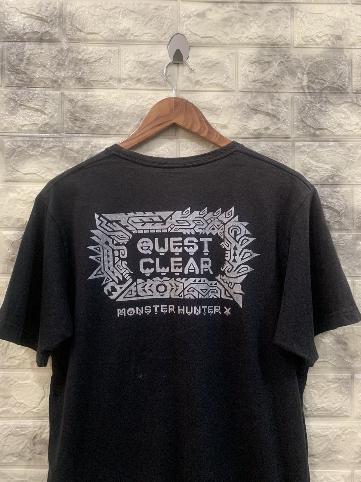 Anime Monster Hunter X black tees Size US L / EU 52-54 / 3 - 3 Thumbnail