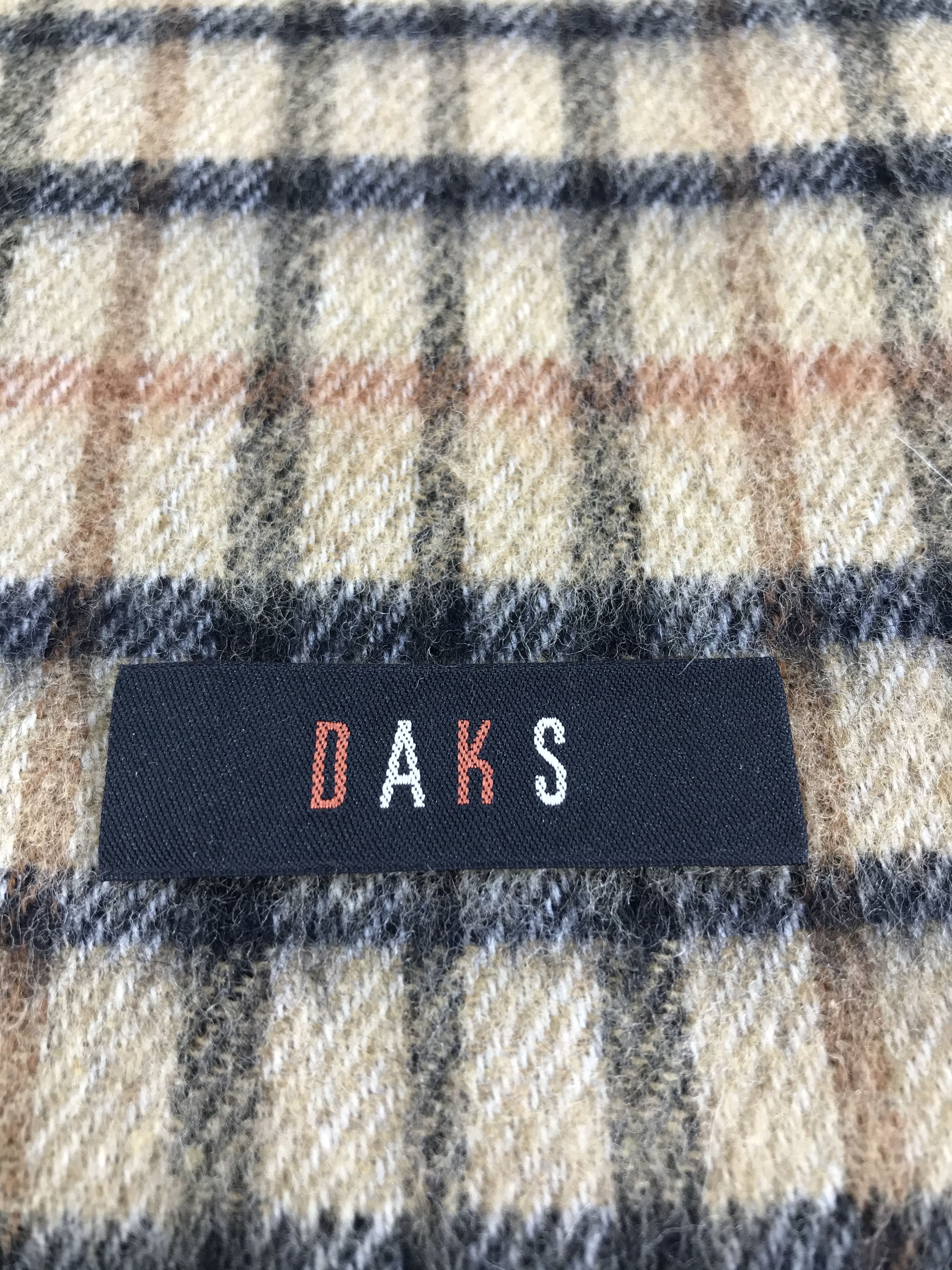 DAKS DAKS London Gingham Wool Scarf Muffler Neck Wrap V209 Size ONE SIZE - 4 Thumbnail