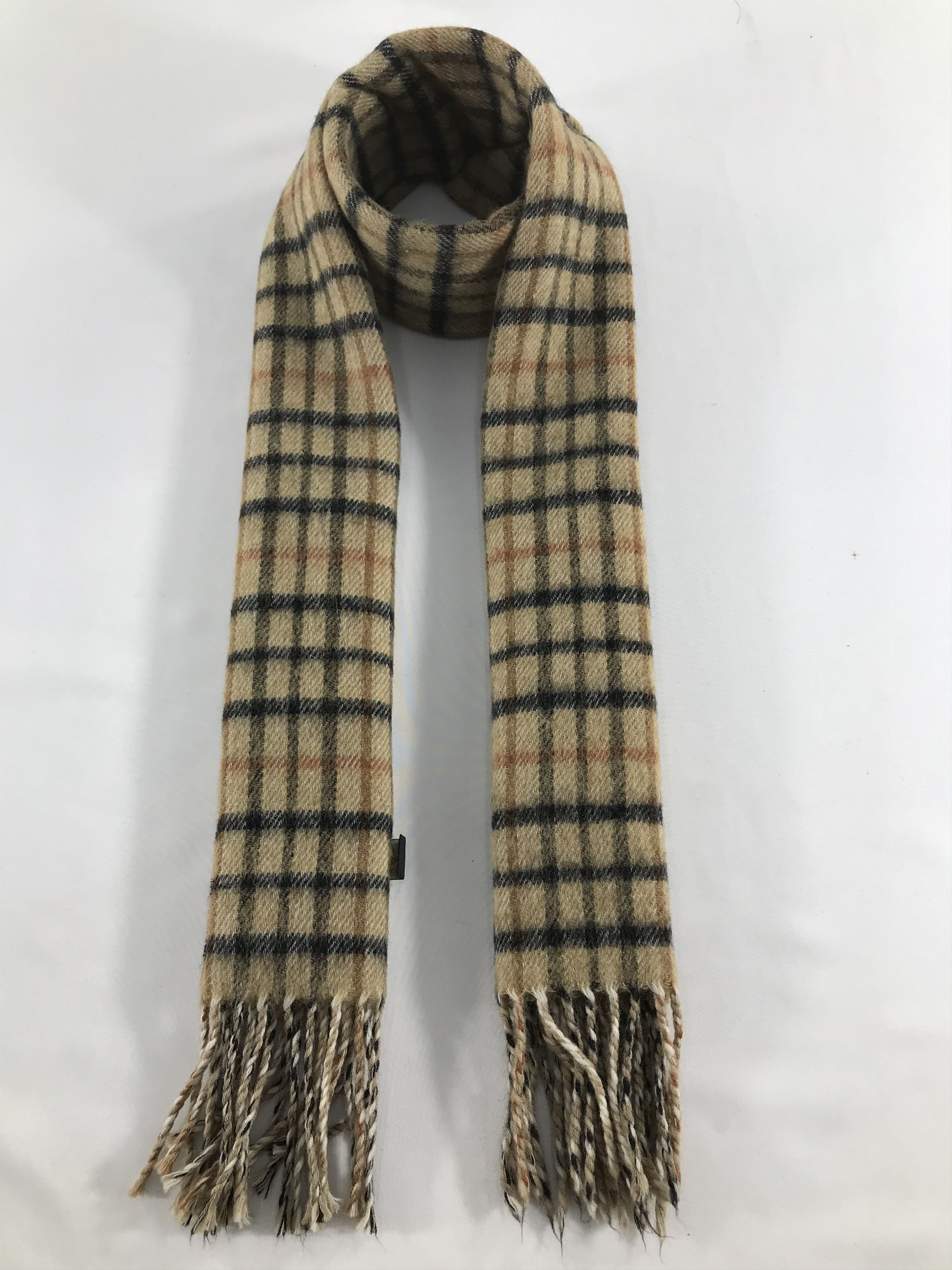 DAKS DAKS London Gingham Wool Scarf Muffler Neck Wrap V209 Size ONE SIZE - 1 Thumbnail