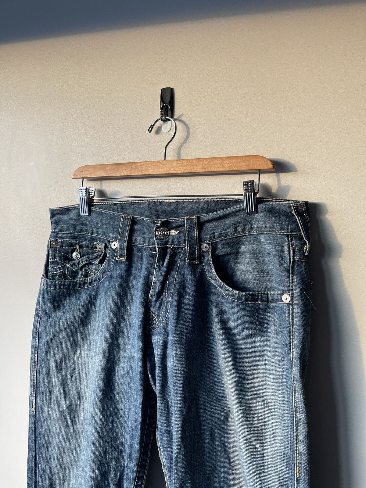 True Religion × Vintage Vintage Straight True Religion Jeans - Made In USA Size US 32 / EU 48 - 2 Thumbnail