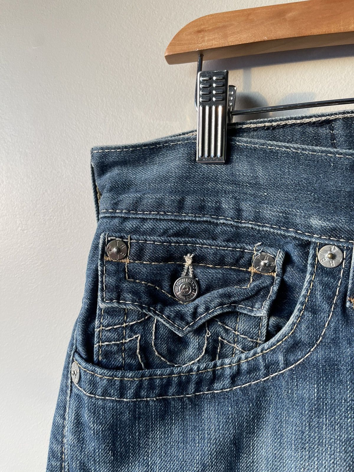 True Religion × Vintage Vintage Straight True Religion Jeans - Made In USA Size US 32 / EU 48 - 6 Thumbnail