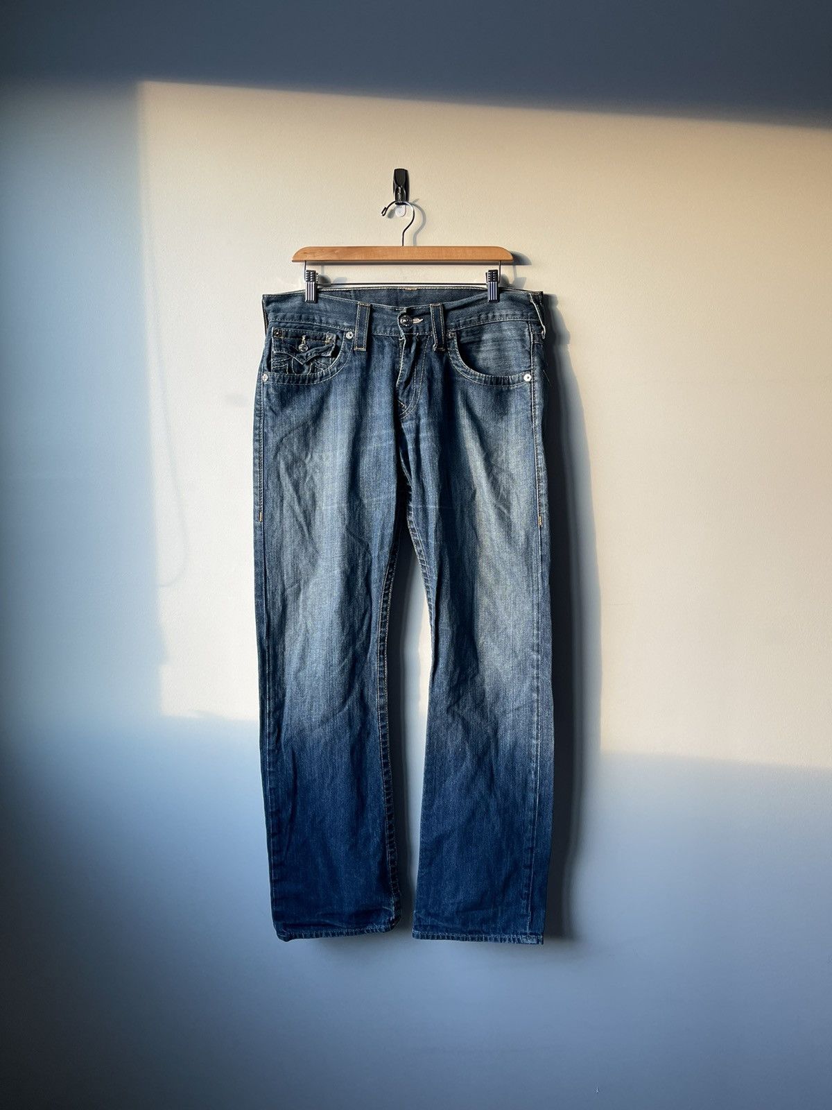 True Religion × Vintage Vintage Straight True Religion Jeans - Made In USA Size US 32 / EU 48 - 1 Thumbnail