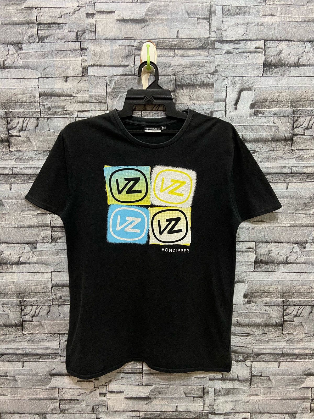 Vintage Vintage Von Zipper t shirt skateboard surf size L fit M Size US M / EU 48-50 / 2 - 2 Thumbnail