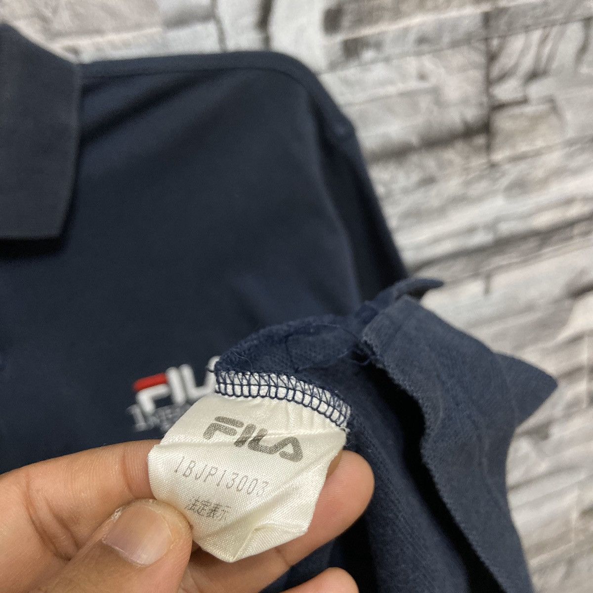 Fila Vintage Fila polo tee big logo embroidered fit L Size US L / EU 52-54 / 3 - 7 Thumbnail