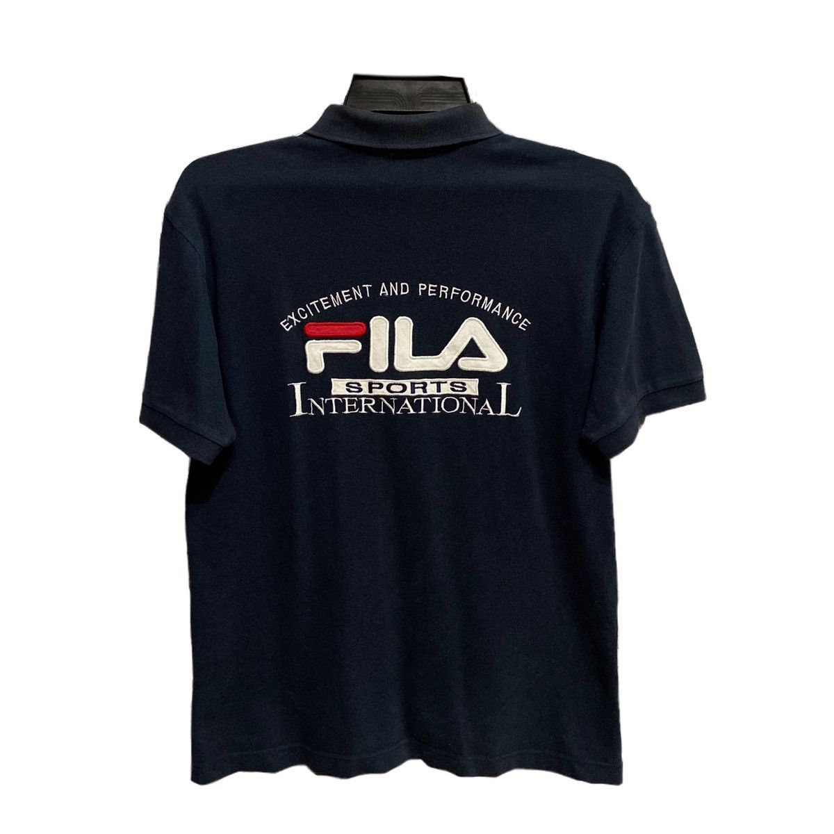 Fila Vintage Fila polo tee big logo embroidered fit L Size US L / EU 52-54 / 3 - 1 Thumbnail