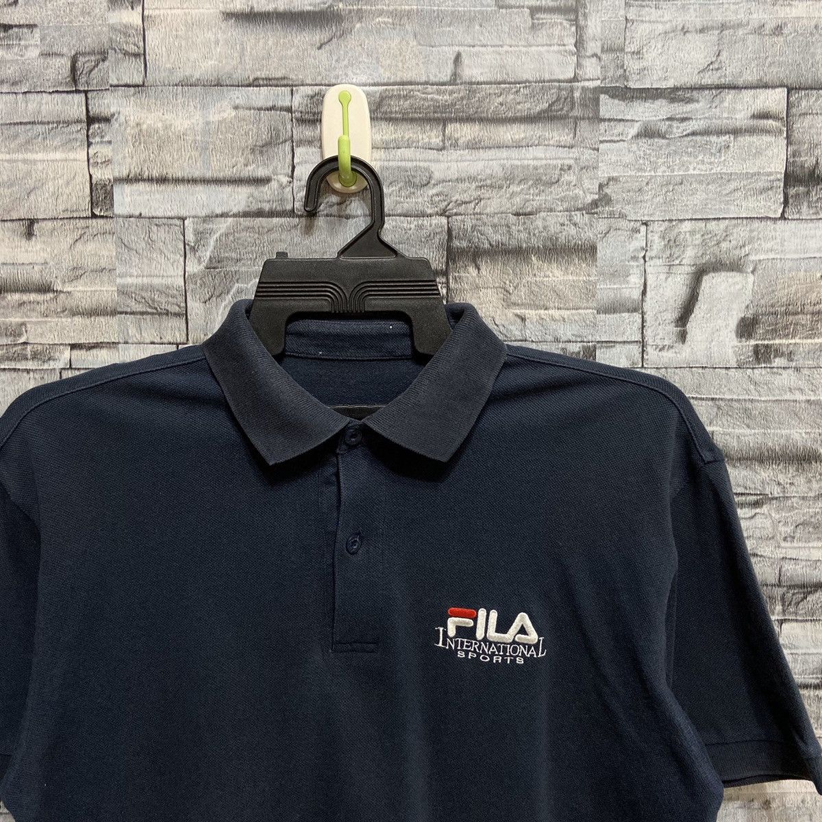 Fila Vintage Fila polo tee big logo embroidered fit L Size US L / EU 52-54 / 3 - 4 Thumbnail