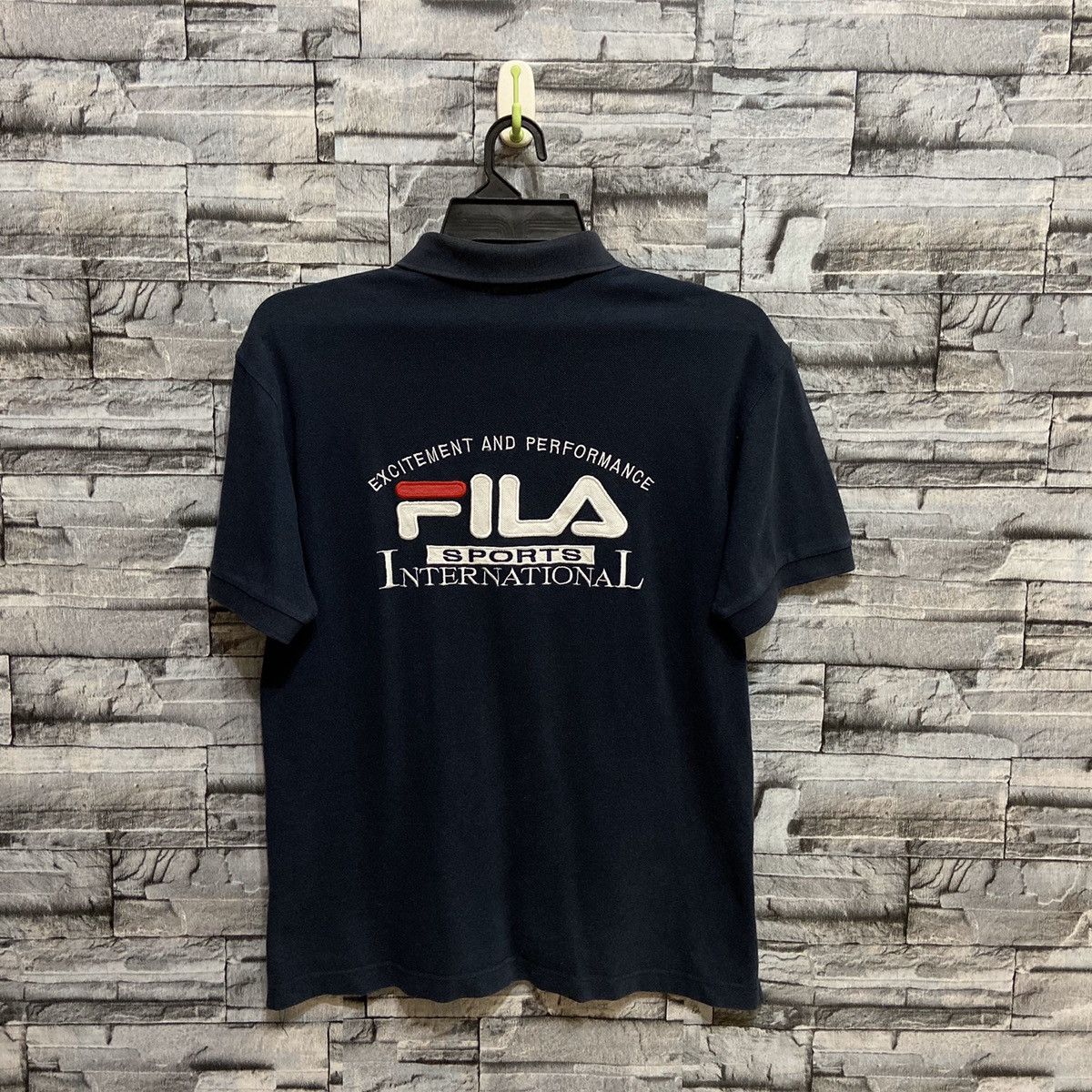 Fila Vintage Fila polo tee big logo embroidered fit L Size US L / EU 52-54 / 3 - 2 Thumbnail