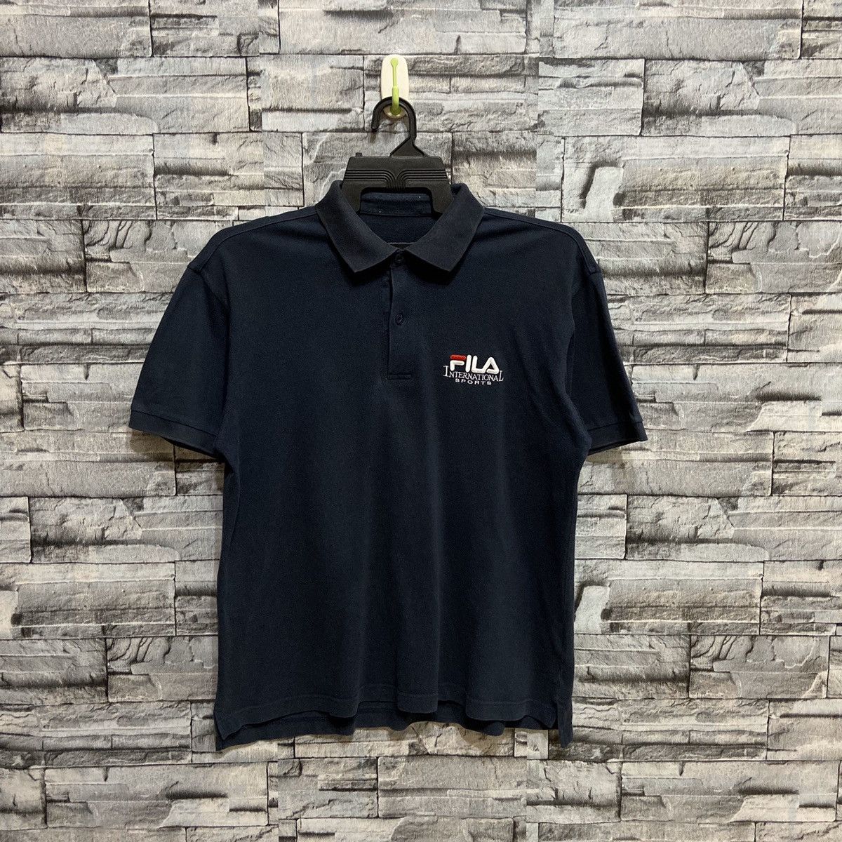 Fila Vintage Fila polo tee big logo embroidered fit L Size US L / EU 52-54 / 3 - 3 Thumbnail