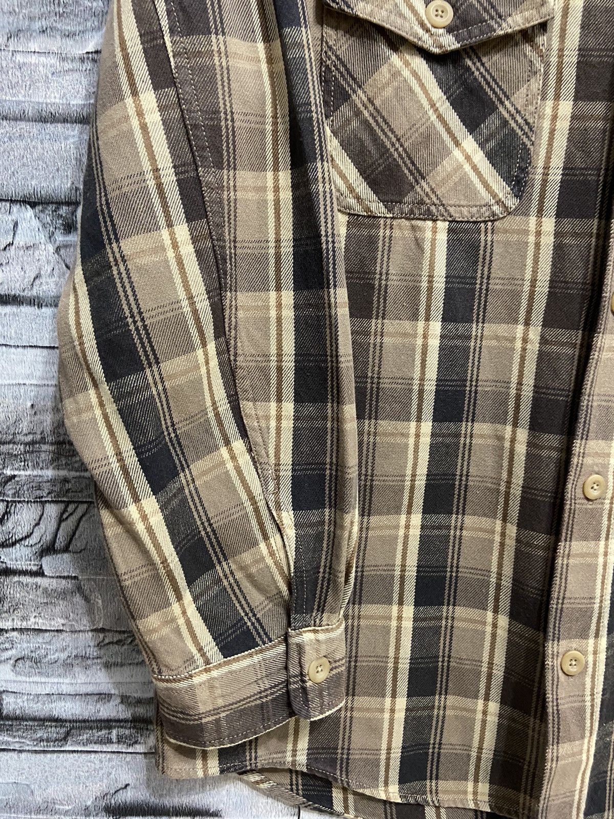 Flannel Vintage Flannel double pocket plaid design Size US L / EU 52-54 / 3 - 4 Thumbnail