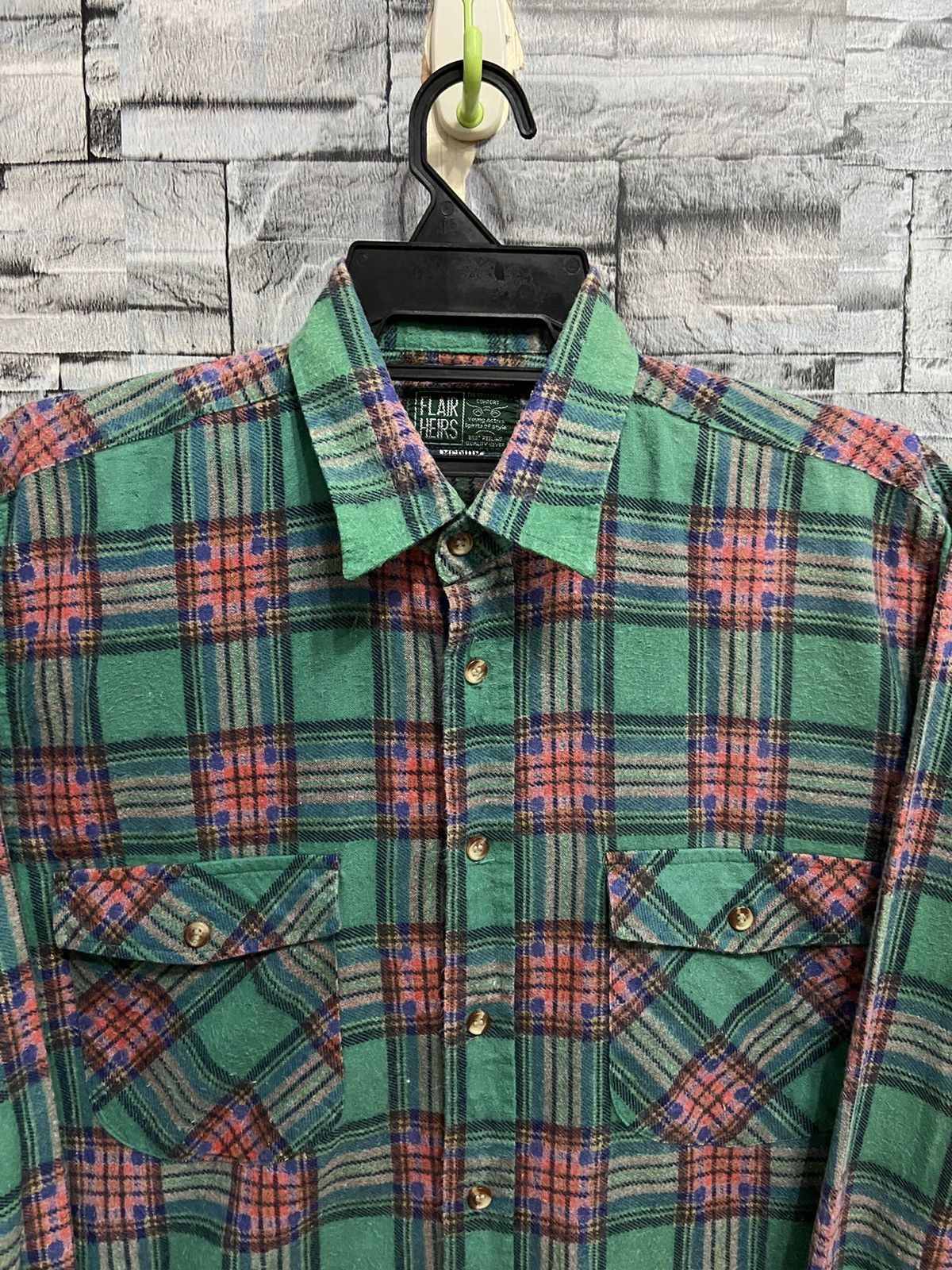 Flannel Vintage Flair Heirs Flannel Double Pocket plaid design Size US M / EU 48-50 / 2 - 2 Thumbnail