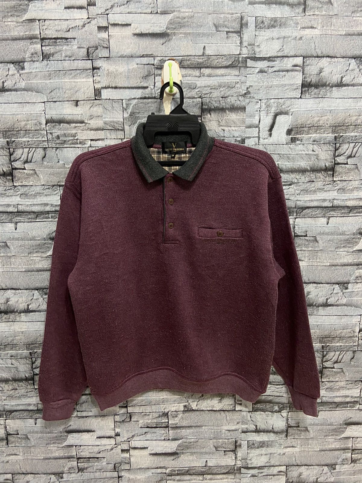 Valentino Vintage Claudio Valentino Paris sweatshirt small design Size US M / EU 48-50 / 2 - 1 Thumbnail