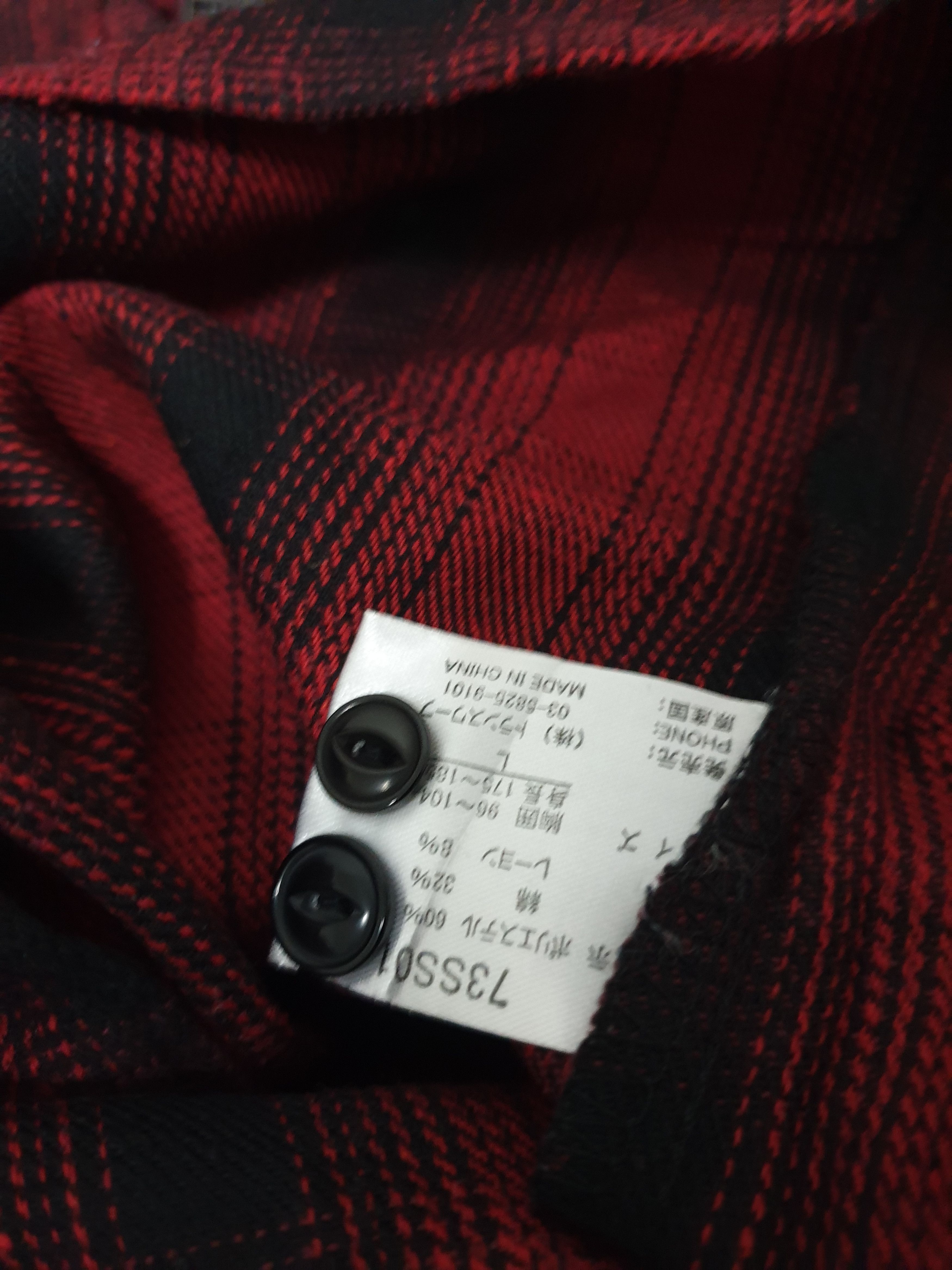 Beams Plus Shelfy checkered tartan red Chambray shirt Size US M / EU 48-50 / 2 - 3 Thumbnail