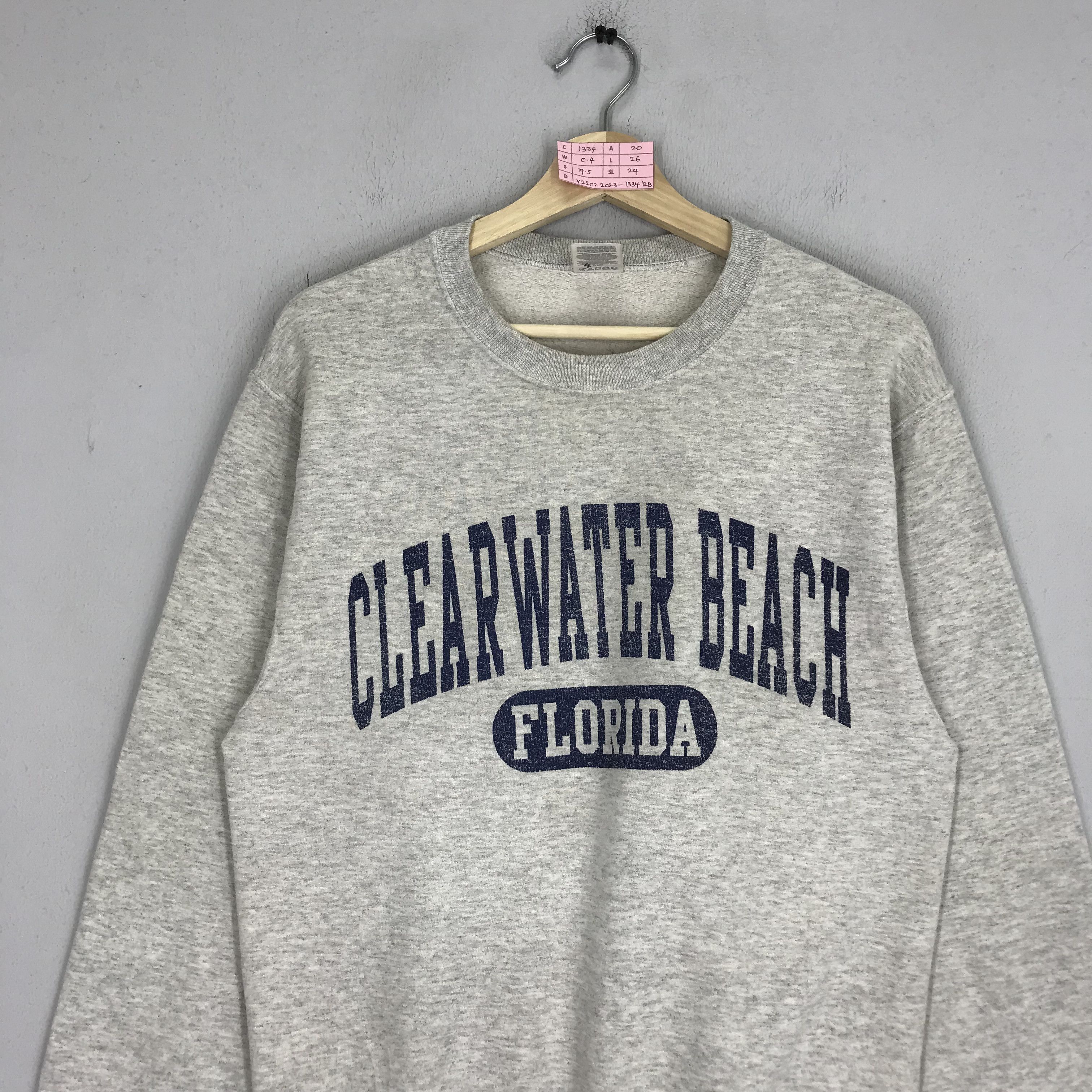 Jerzees Vintage Clear Water Beach Florida Sweatshirts Florida Beach Size US S / EU 44-46 / 1 - 3 Thumbnail
