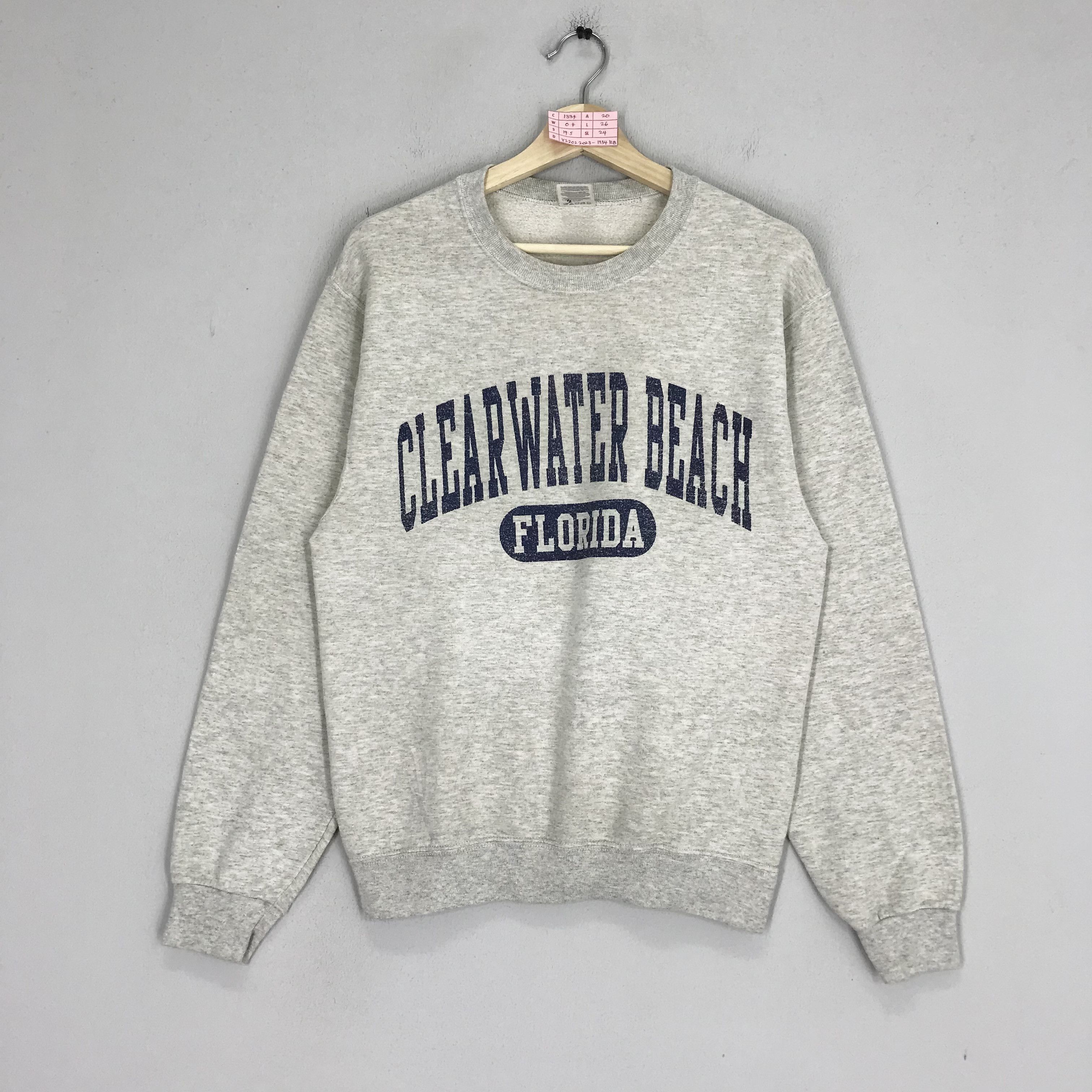 Jerzees Vintage Clear Water Beach Florida Sweatshirts Florida Beach Size US S / EU 44-46 / 1 - 1 Thumbnail