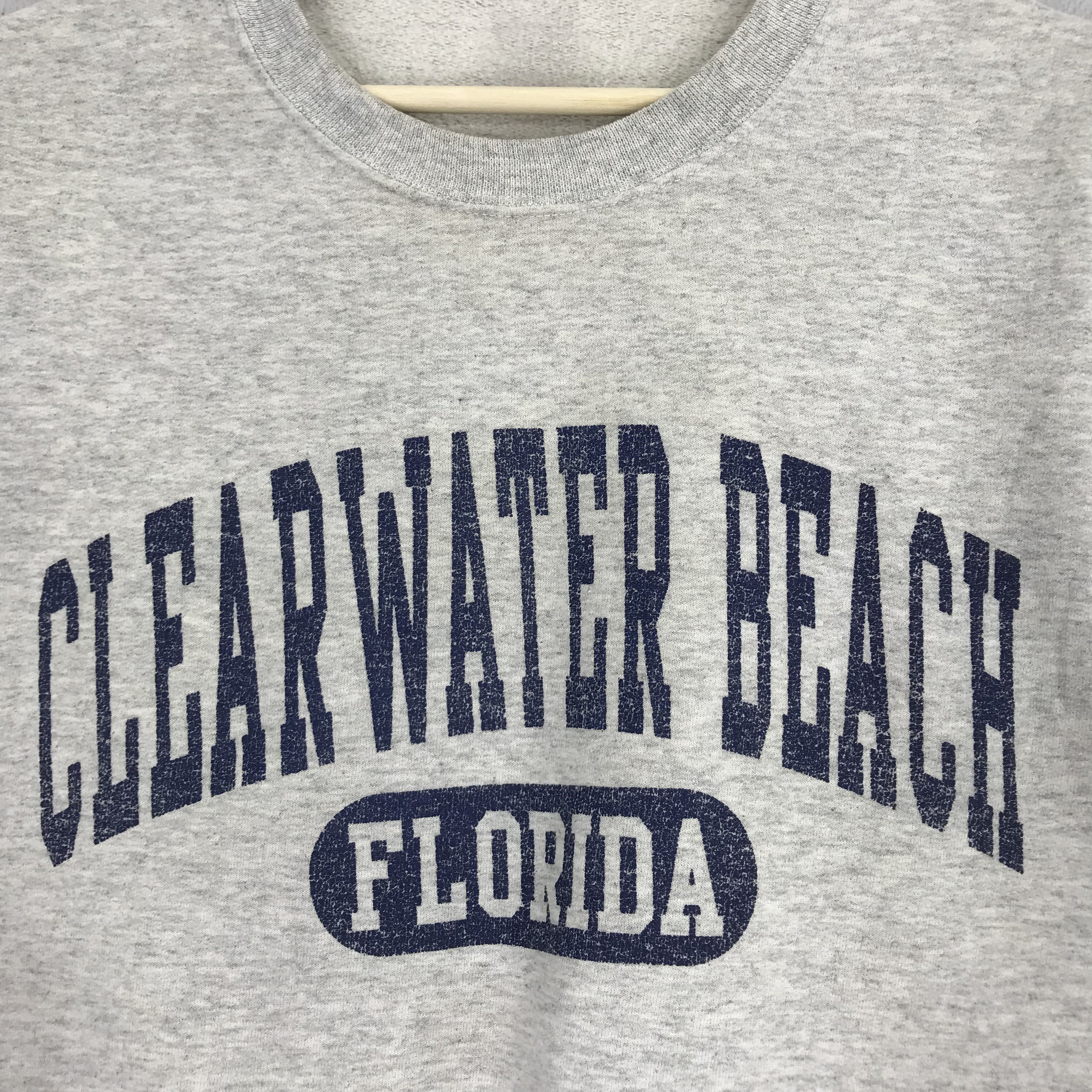 Jerzees Vintage Clear Water Beach Florida Sweatshirts Florida Beach Size US S / EU 44-46 / 1 - 5 Thumbnail