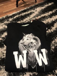 Off white cheap wolf crewneck