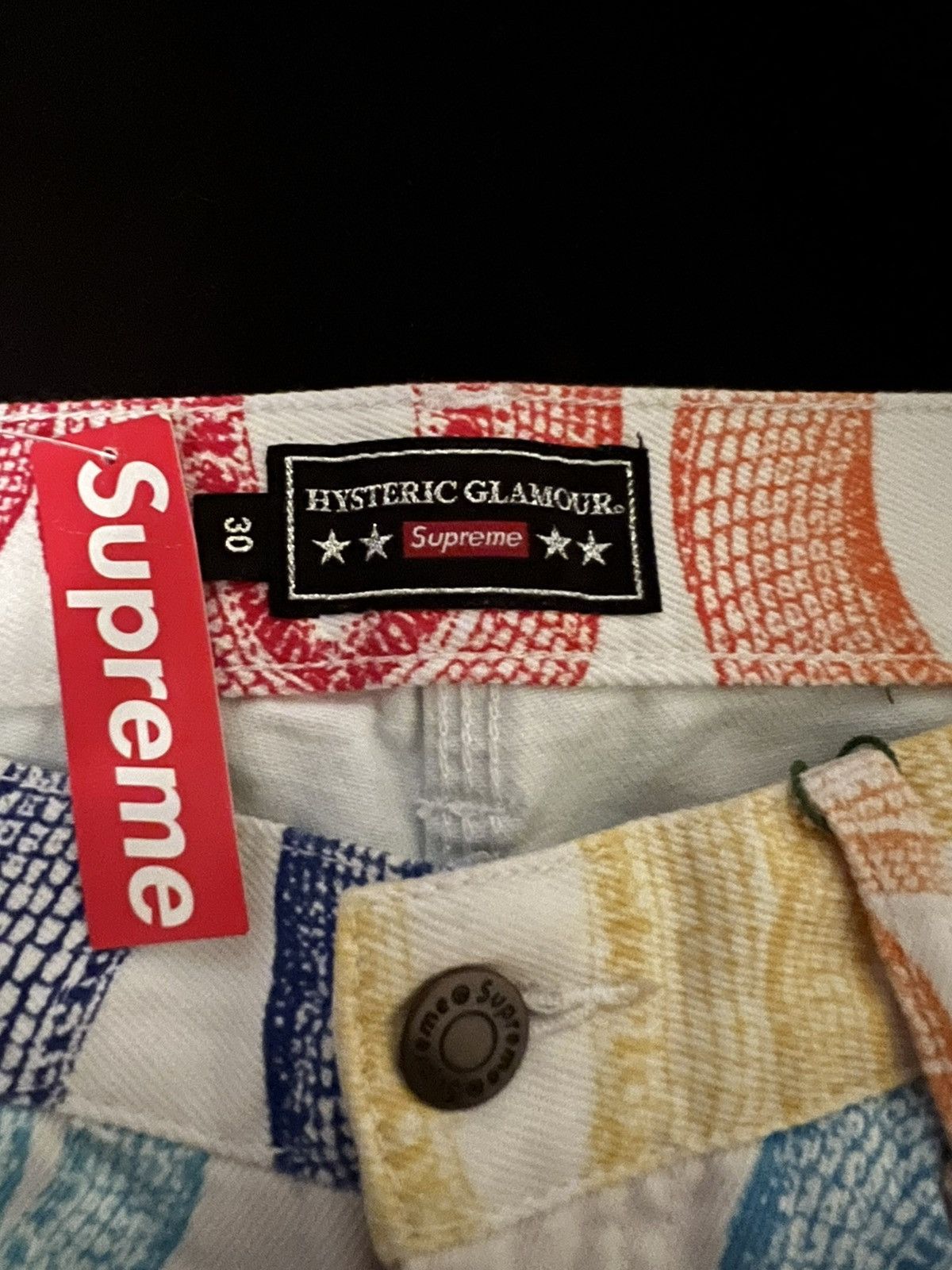 Hysteric Glamour × Supreme Supreme HYSTERIC GLAMOUR Snake Double Knee Denim Pants Size US 30 / EU 46 - 4 Thumbnail