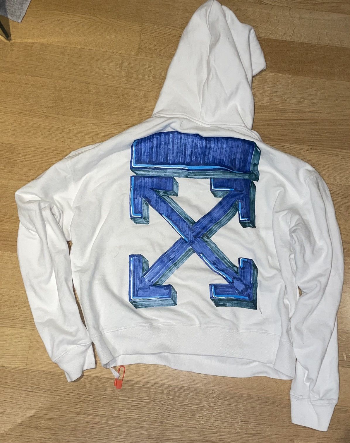 Off-White Extremely Rare Off-White Oversize Fit Marker Arrows Hoodie Size US L / EU 52-54 / 3 - 1 Thumbnail