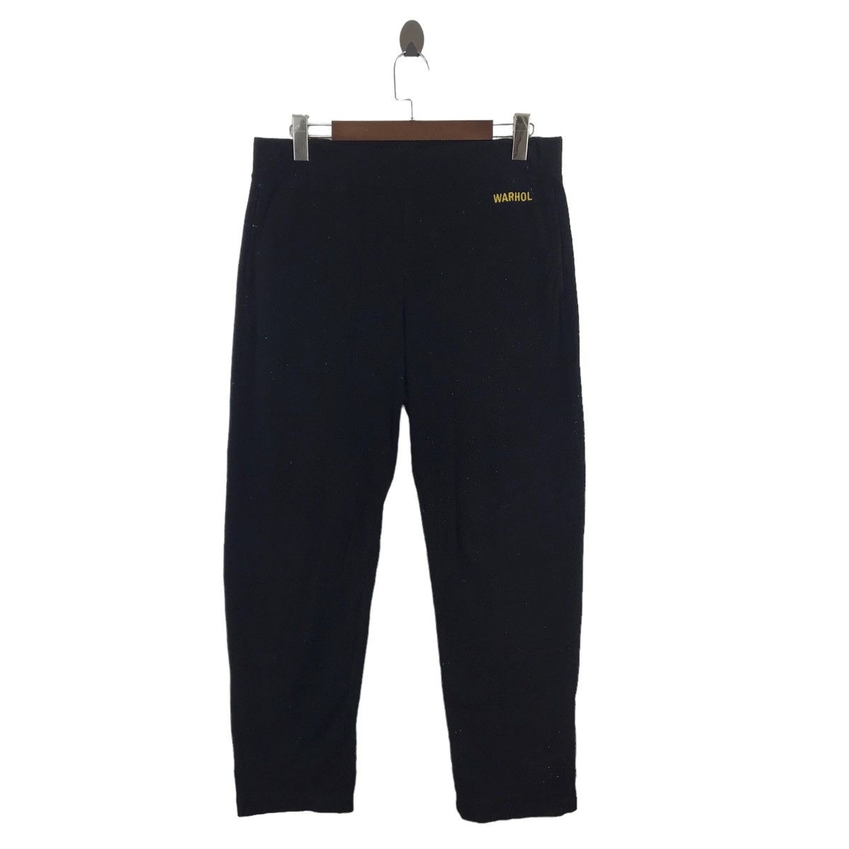UNIQLO x ANDY WARHOL Embroidered Brand Black Trousers Casual