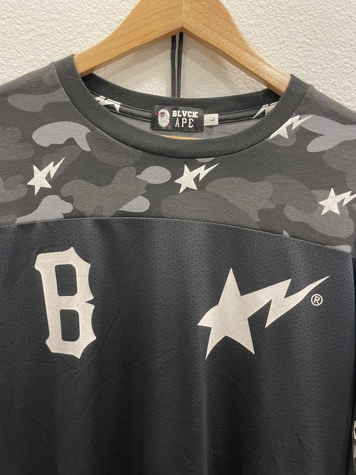Bape × Black Scale BAPE Blvck Color Camo Long Sleeve Tee Size US L / EU 52-54 / 3 - 5 Thumbnail
