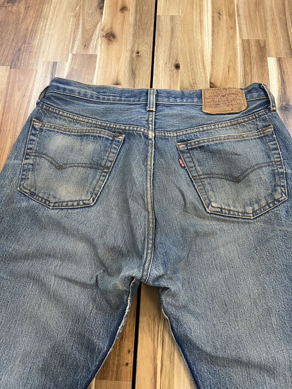Levi's Vintage 80’s Levis 501 Small e Denim Jeans Size US 33 - 9 Thumbnail