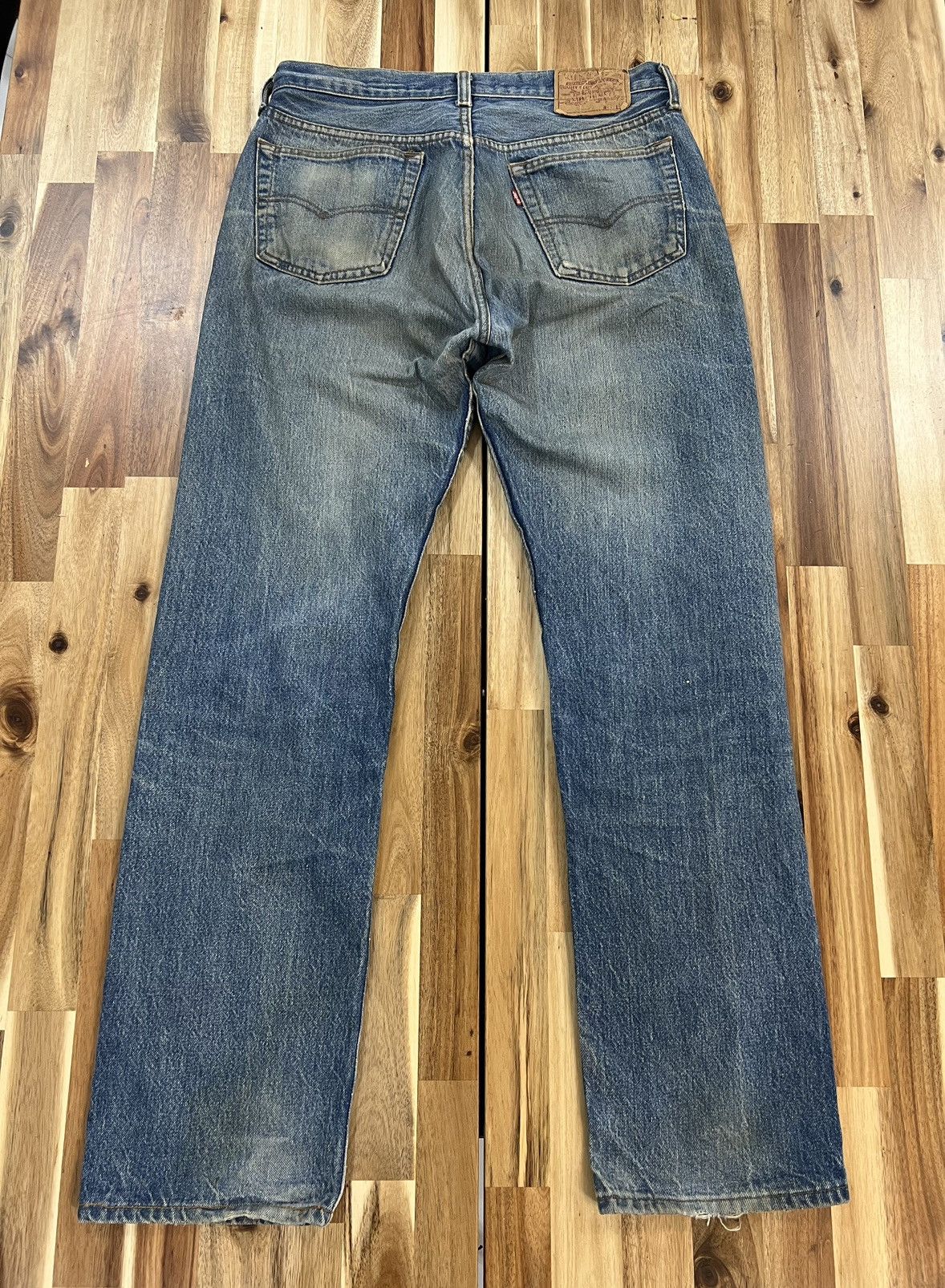 Levi's Vintage 80’s Levis 501 Small e Denim Jeans Size US 33 - 2 Thumbnail