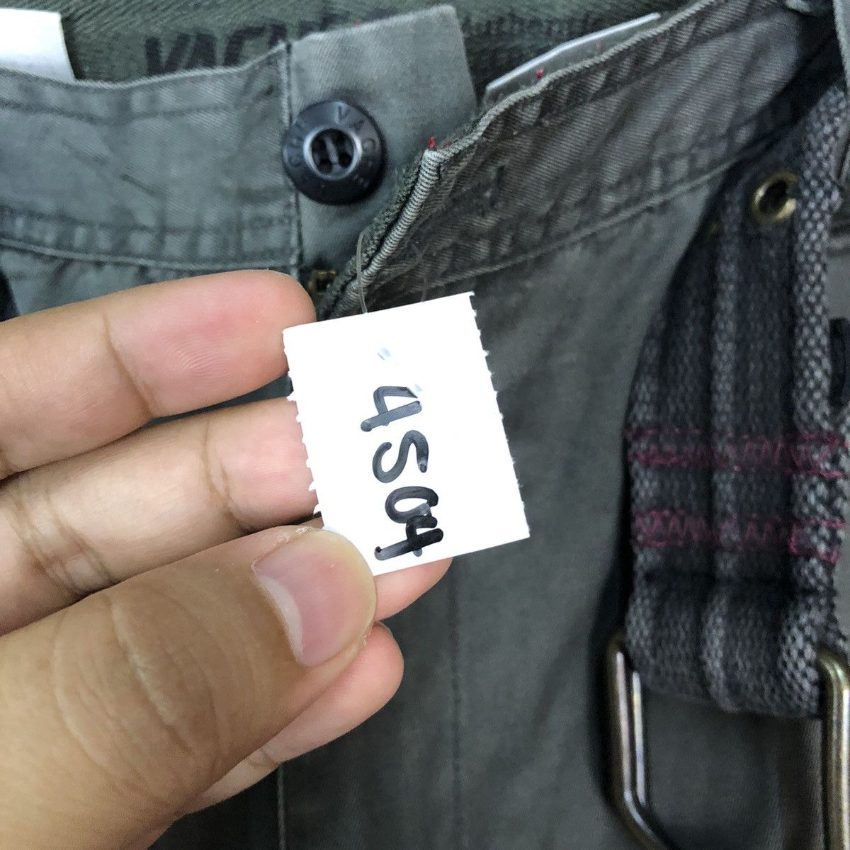 Vintage DL Vache Grey faded multi pocket tactical Cargo Pants #4504 Size US 34 / EU 50 - 10 Thumbnail