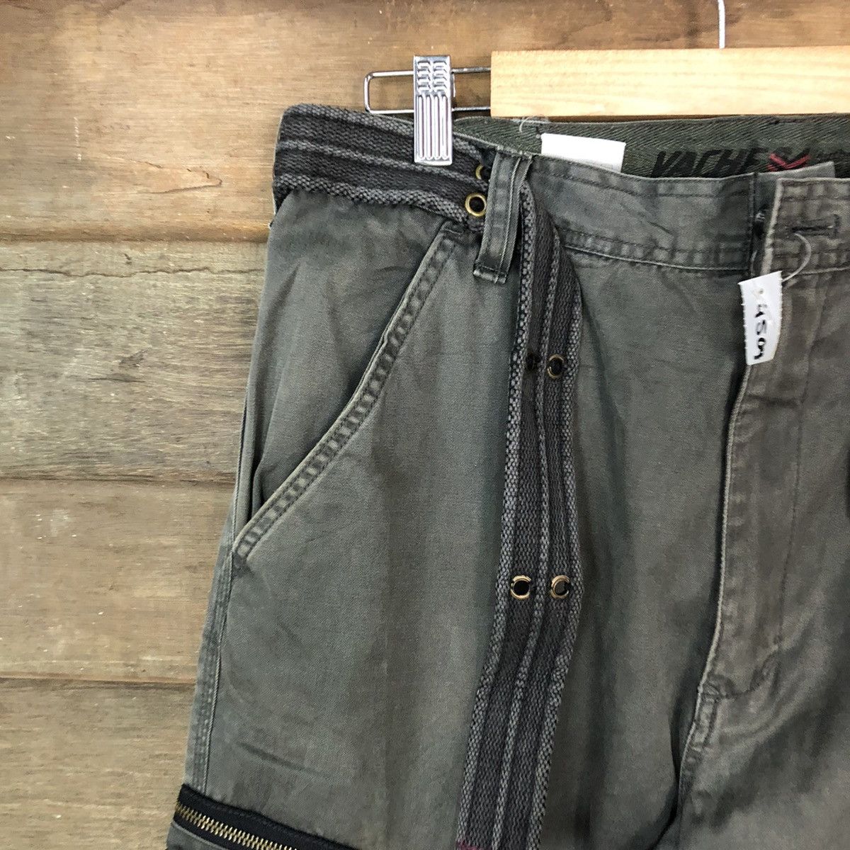 Vintage DL Vache Grey faded multi pocket tactical Cargo Pants #4504 Size US 34 / EU 50 - 4 Thumbnail
