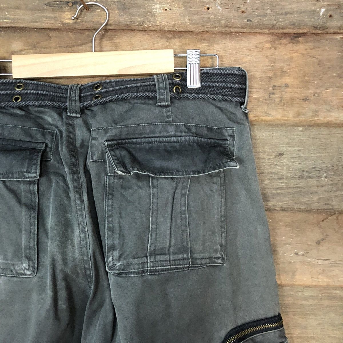 Vintage DL Vache Grey faded multi pocket tactical Cargo Pants #4504 Size US 34 / EU 50 - 15 Thumbnail