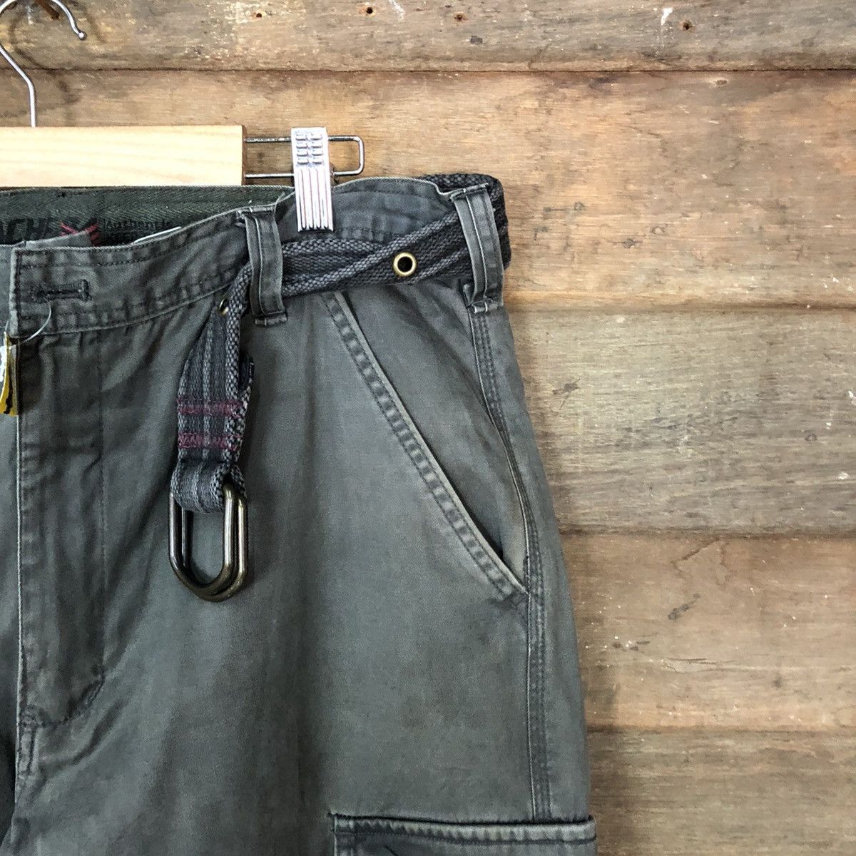 Vintage DL Vache Grey faded multi pocket tactical Cargo Pants #4504 Size US 34 / EU 50 - 5 Thumbnail