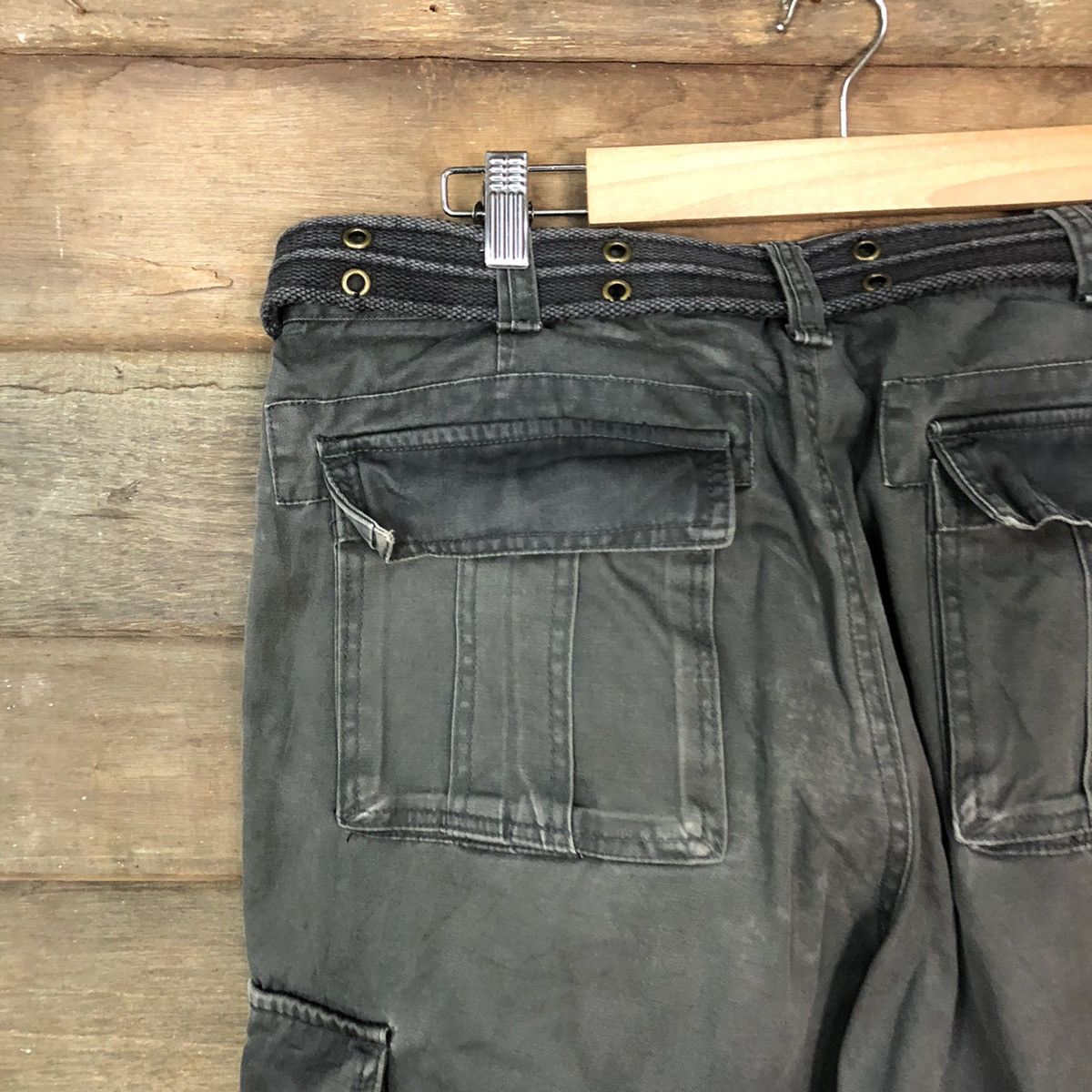 Vintage DL Vache Grey faded multi pocket tactical Cargo Pants #4504 Size US 34 / EU 50 - 14 Thumbnail